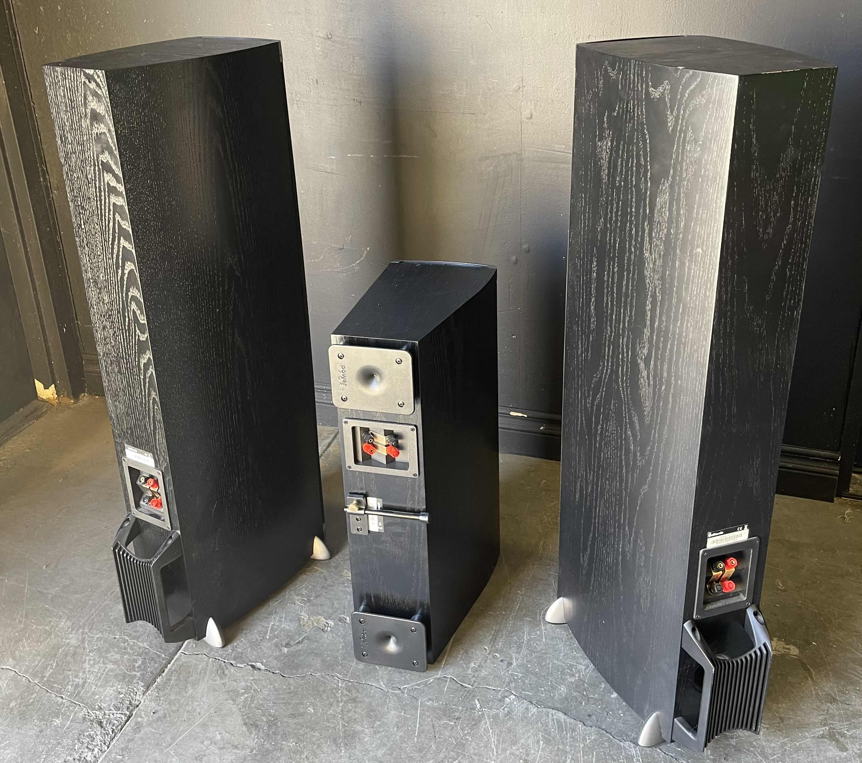 Photo 1 of POLK AUDIO 2 PIECE FLOOR SPEAKER 39” & POWER PORT SPEAKER 24”