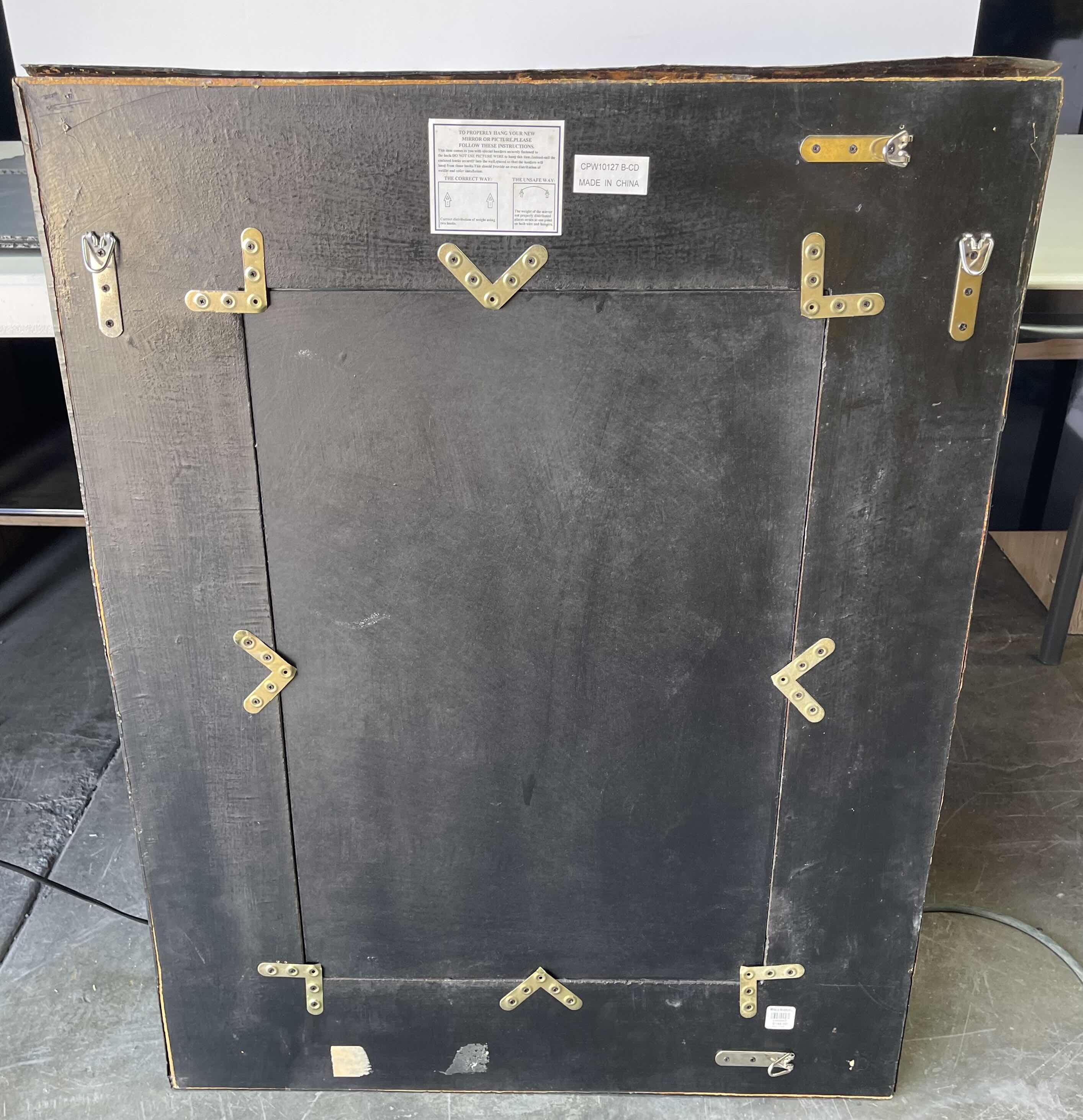 Photo 1 of WORLD MARKET BEVELED GLASS DECORATIVE MIRROR 34” X 27”