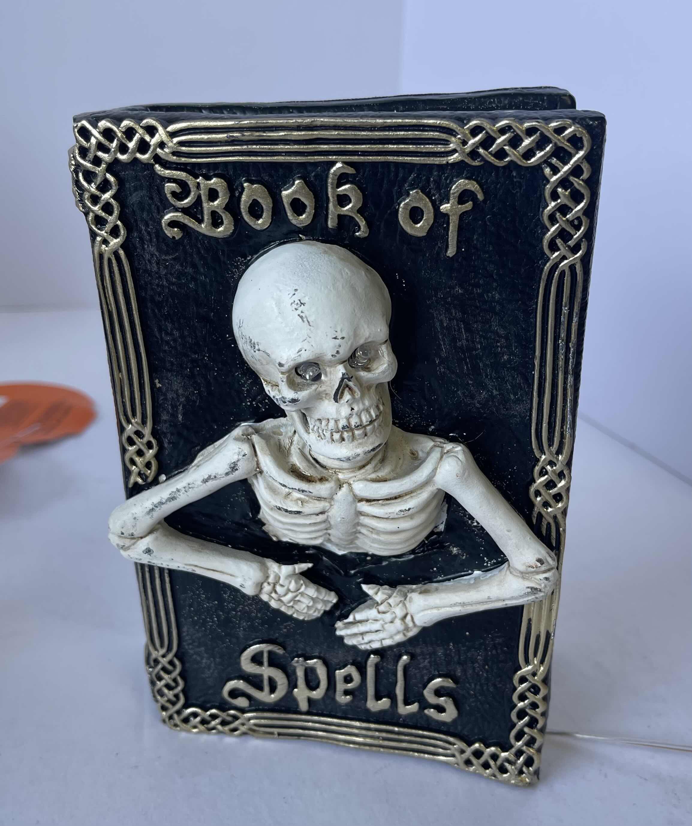 Photo 1 of HAPPY HALLOWEEN TABLE TOP PLASTIC HOME DECOR - HOCUS POCUS PUMPKIN & ASSORTED WITCH’S LIGHT UP BOOKS NEW