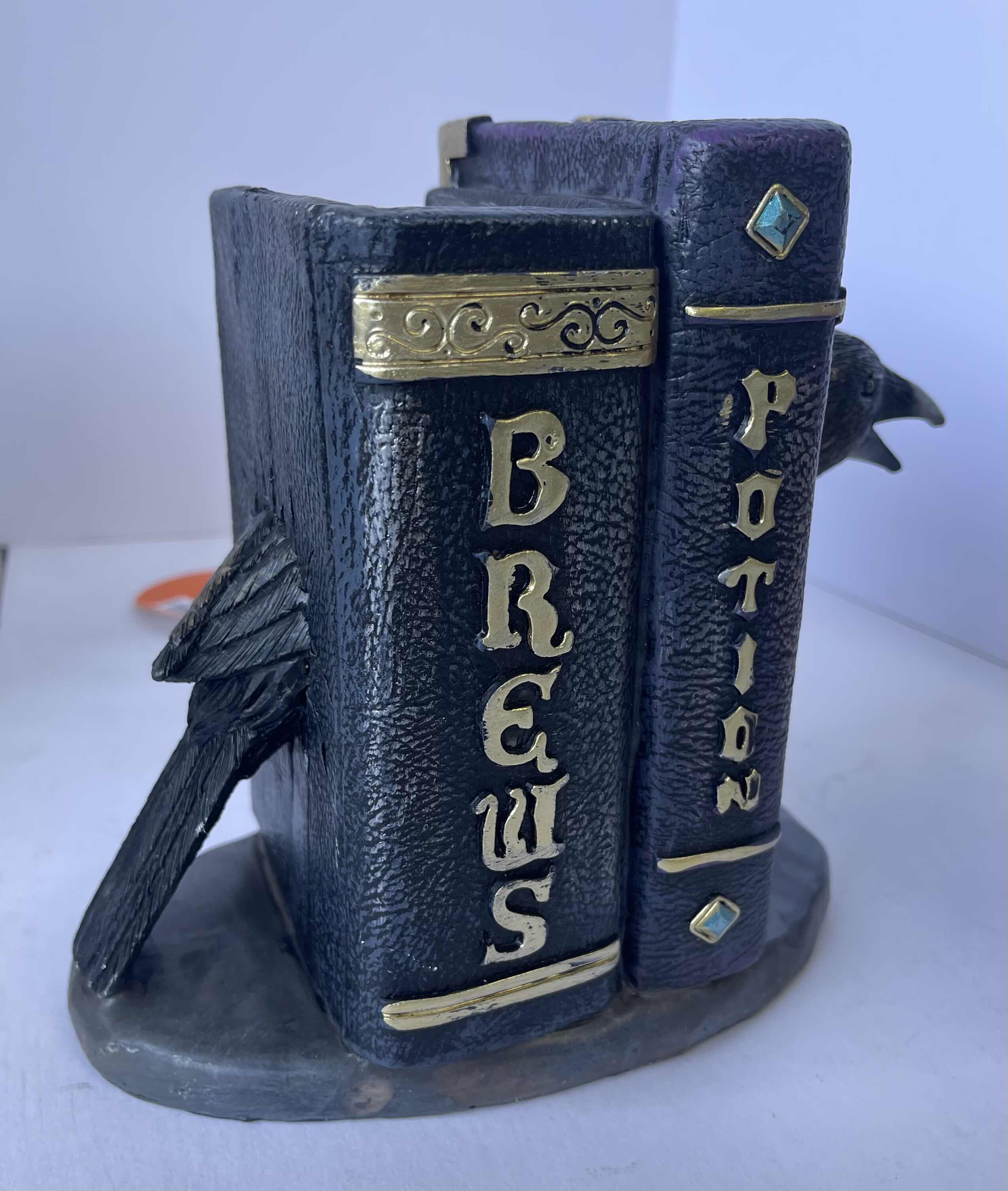 Photo 1 of HAPPY HALLOWEEN TABLE TOP PLASTIC HOME DECOR - HOCUS POCUS PUMPKIN & ASSORTED WITCH’S LIGHT UP BOOKS NEW