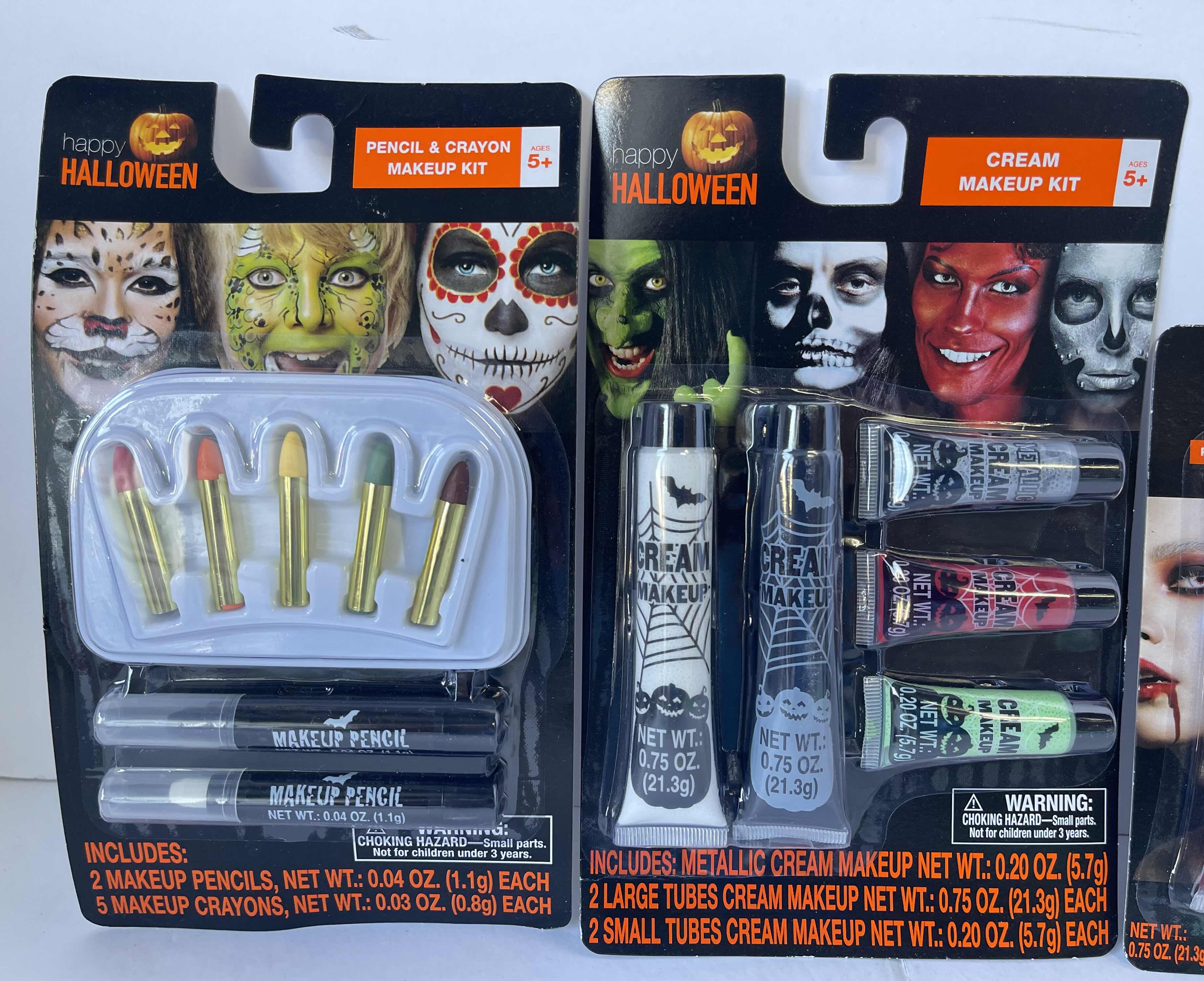 Photo 1 of HALLOWEEN ASSORTED COSTUME MAKE UP KITS (4)