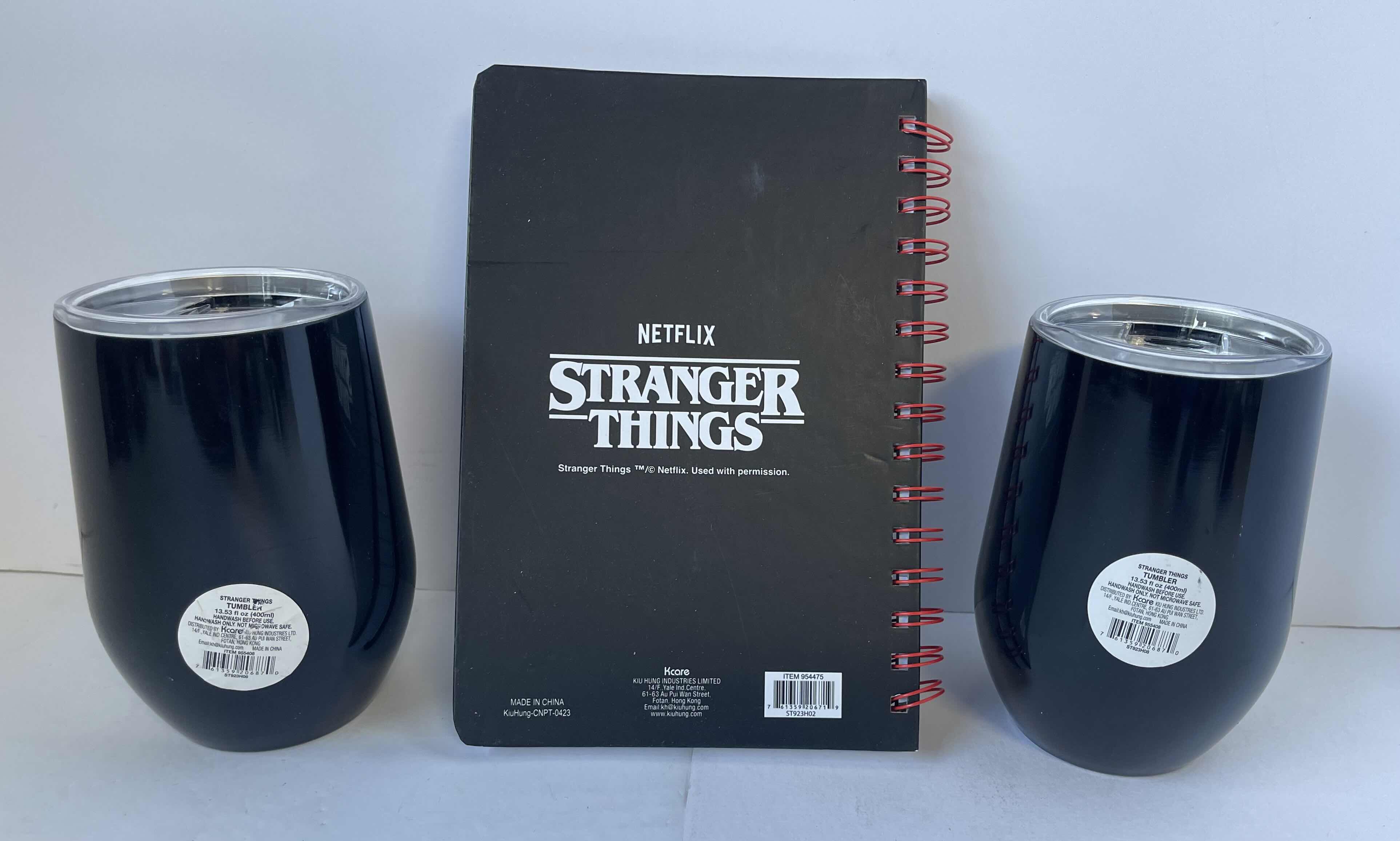 View 4 of STRANGER THINGS JOURNAL NOTEBOOK WITH METAL TUMBLERS 13.5 FL OZ (2)
