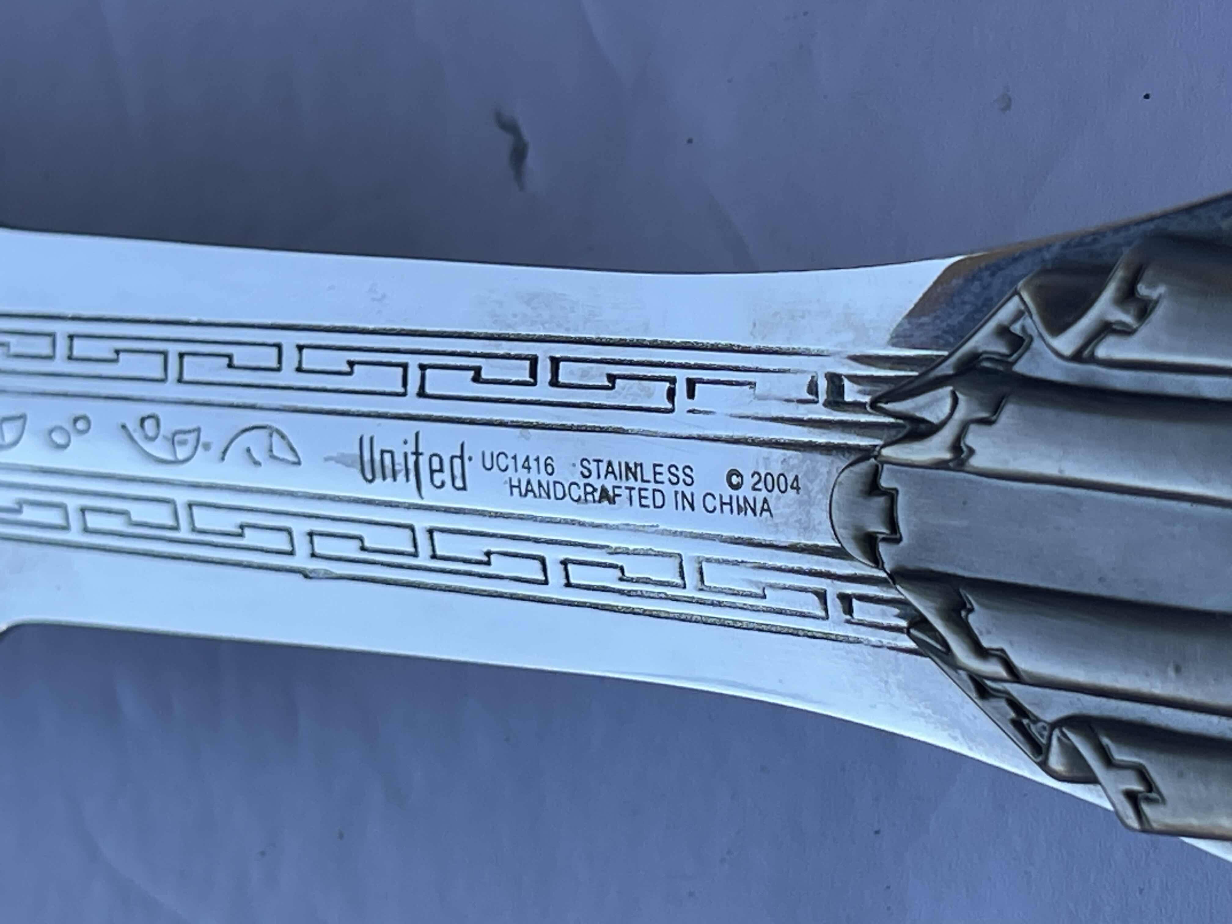 Photo 1 of JASON ARGONAUT 2004 COLLECTIBLE SWORD UNITED UC1416 (28.5”,  BLADE LENGTH 21”) MSRP $150