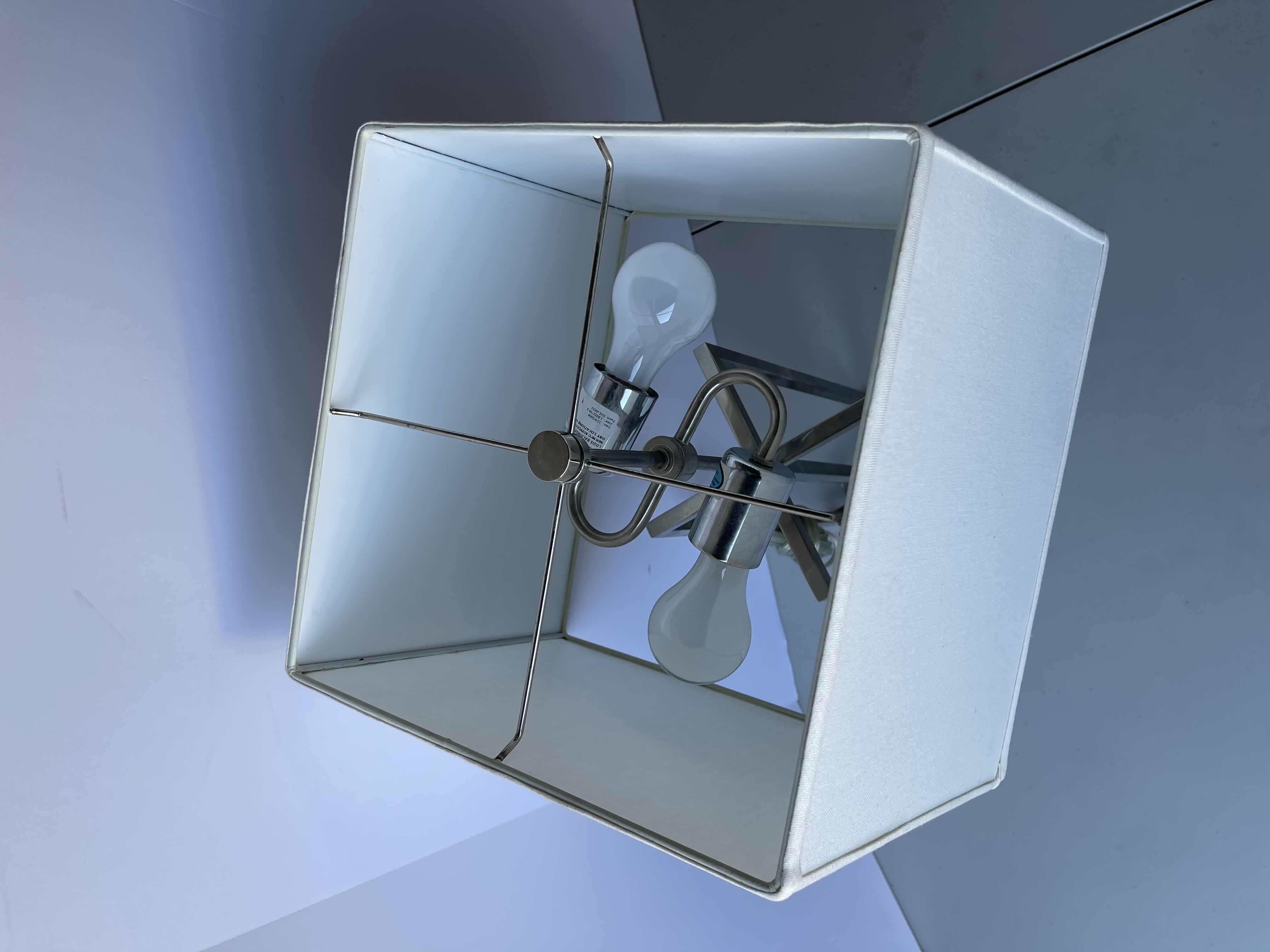 Photo 1 of LOUIS BALDINGER & SONS TWO LIGHT TABLE LAMP H27” 