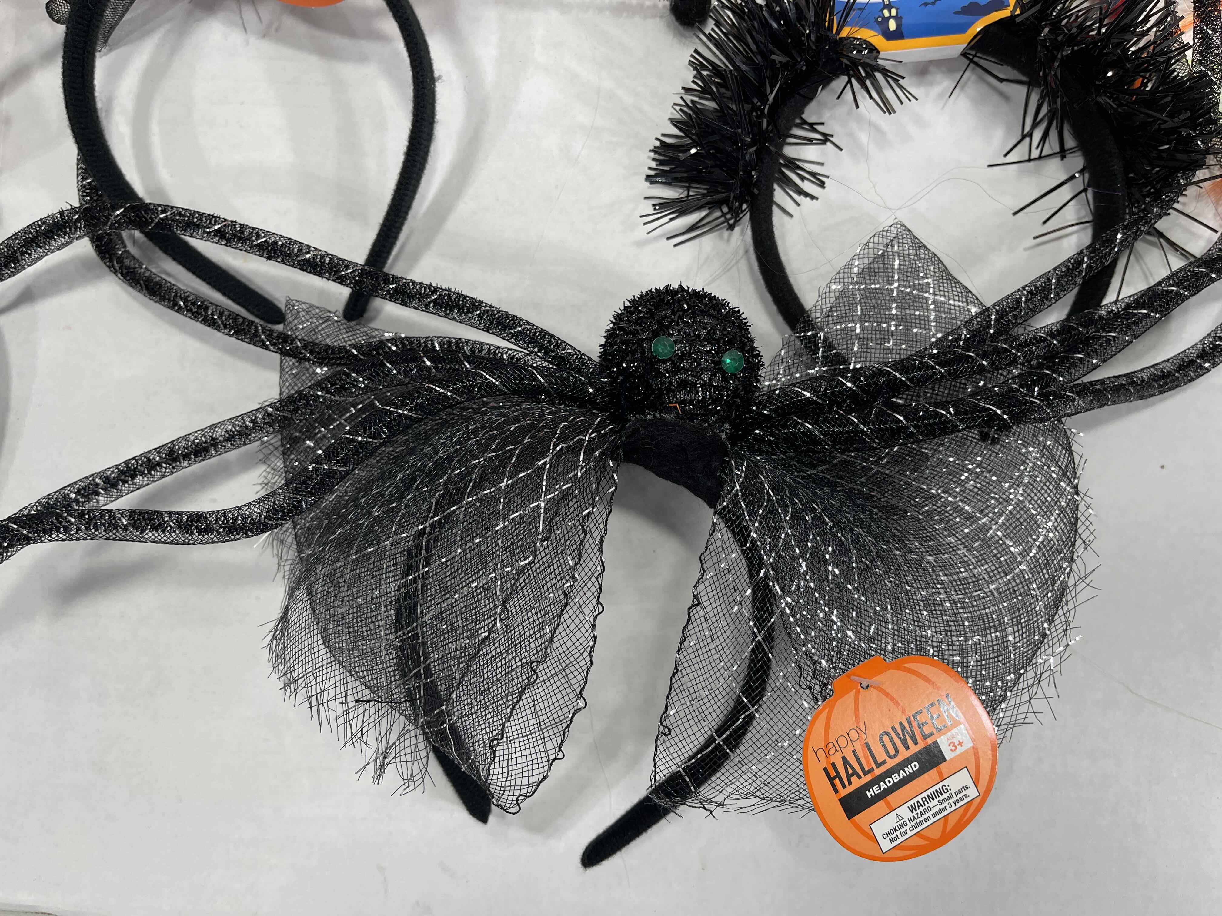 Photo 1 of HALLOWEEN CRAZY HEADBANDS LOT OF (11) INCLUDING TWO LIGHT-UP HEADBANDS