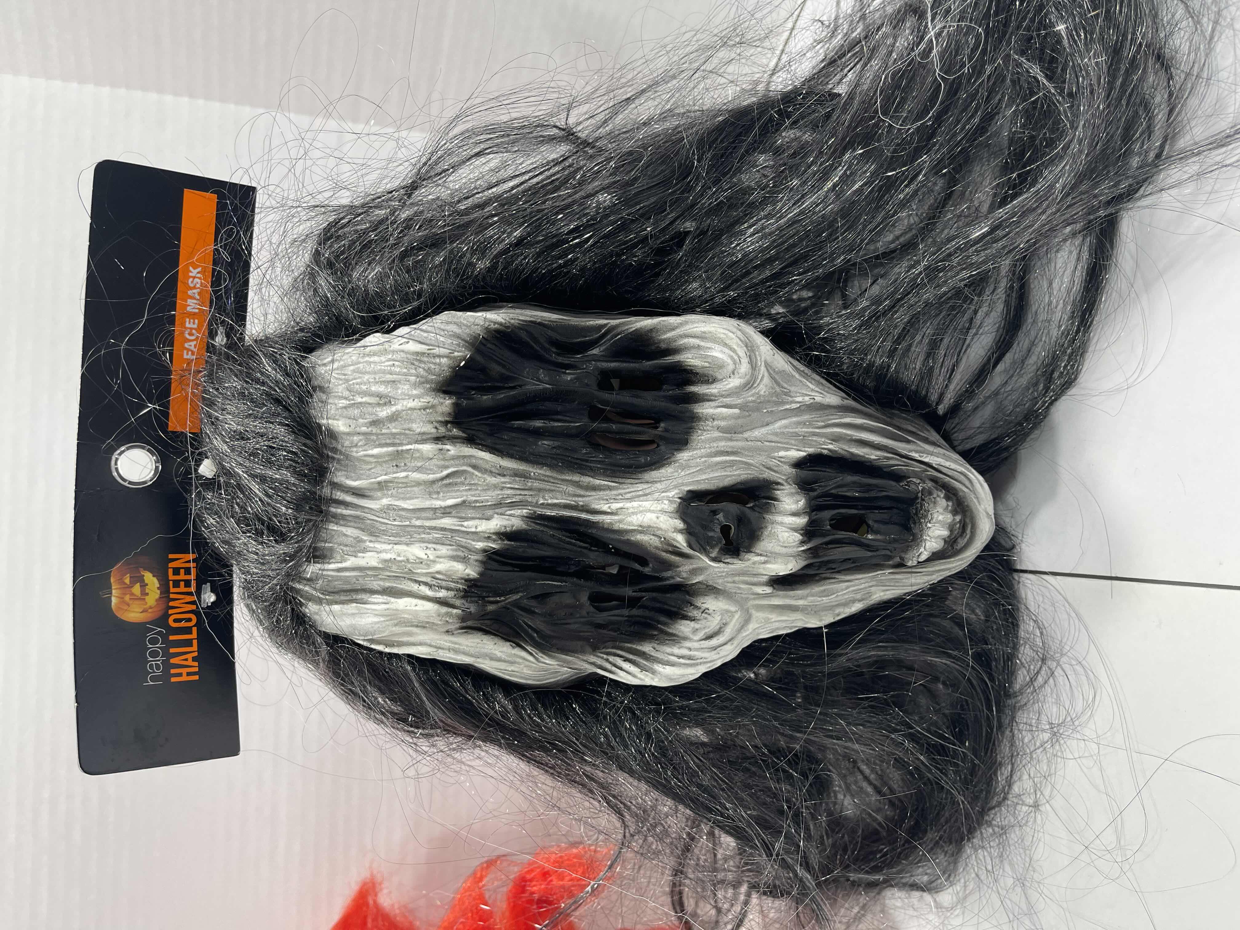 Photo 1 of ADULT ONE SIZE FITS MOST HALLOWEEN LARGE RUBBER MASKS (3) TALLEST MEASURES 11” NWT MSRP $60