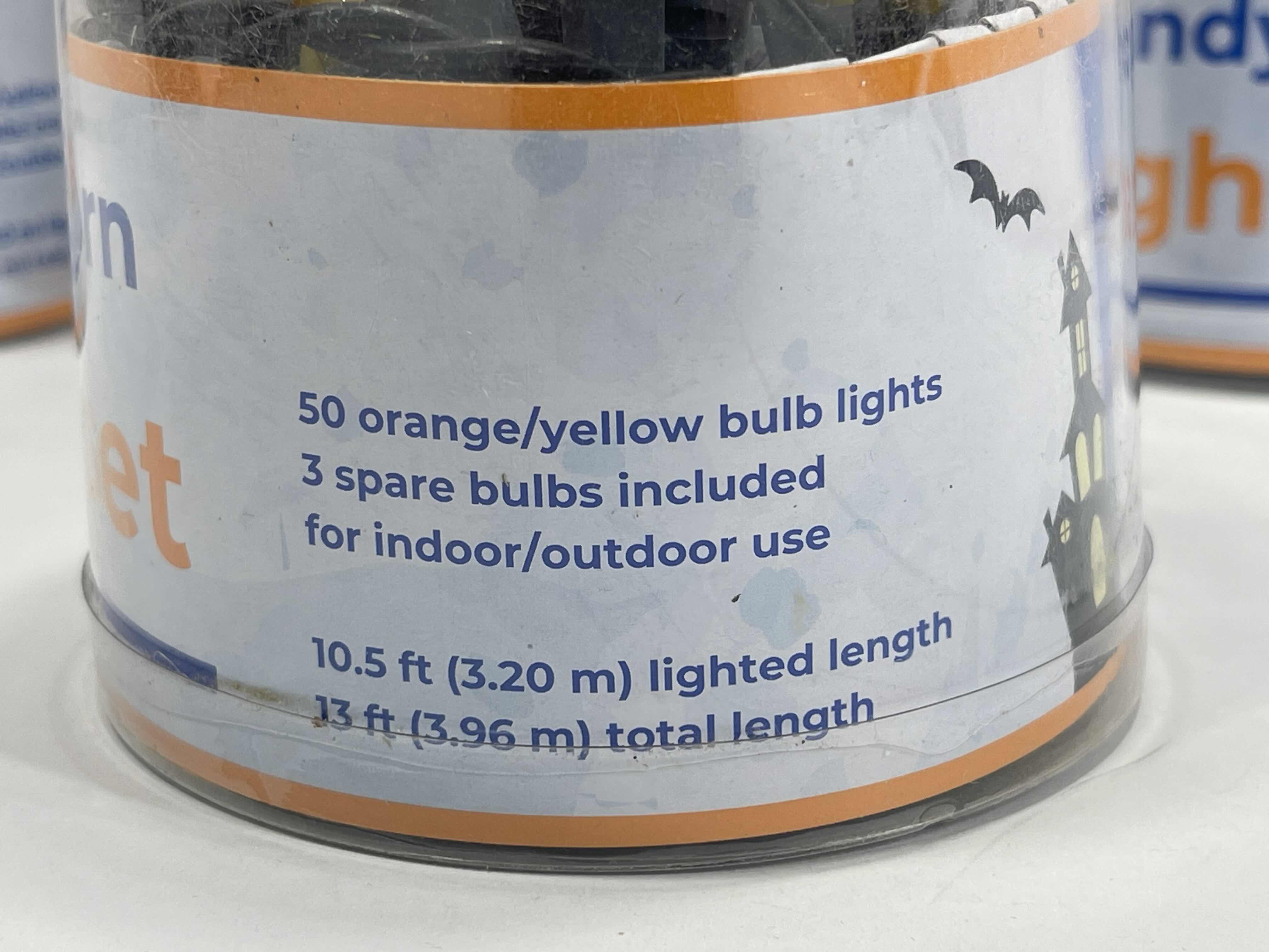 Photo 1 of CANDY CORN INDOOR/OUTDOOR LIGHT SET (6) - EACH STRAND 50 LIGHTS 10.5’ LIGHTED LENGTH NEW MSRP $60