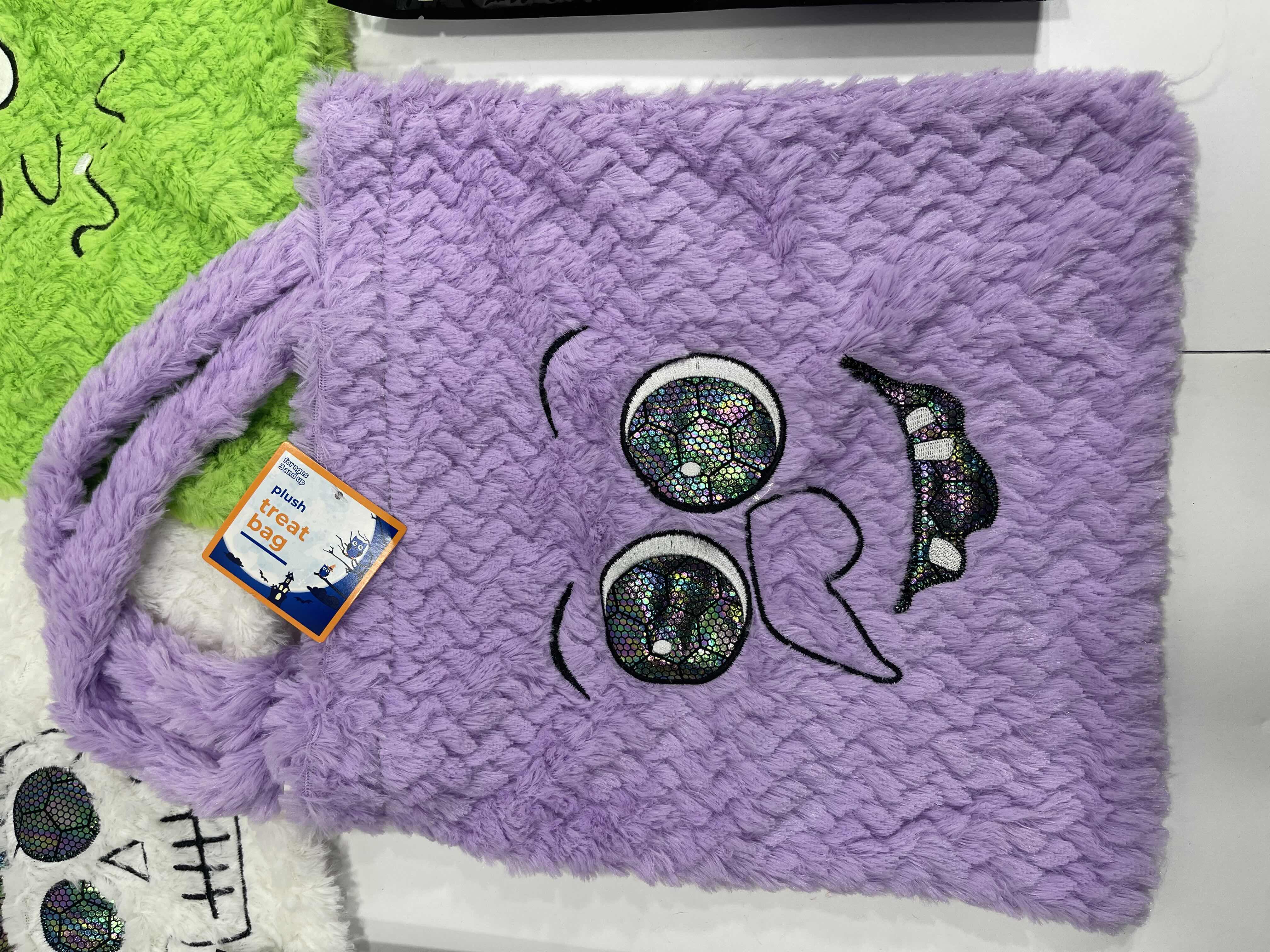 Photo 1 of HALLOWEEN PLUSH TREAT PAILS 12” (3) AND GLOW NECKLACES, WANDS & PENDANTS (3 EACH) NEW MSRP $45