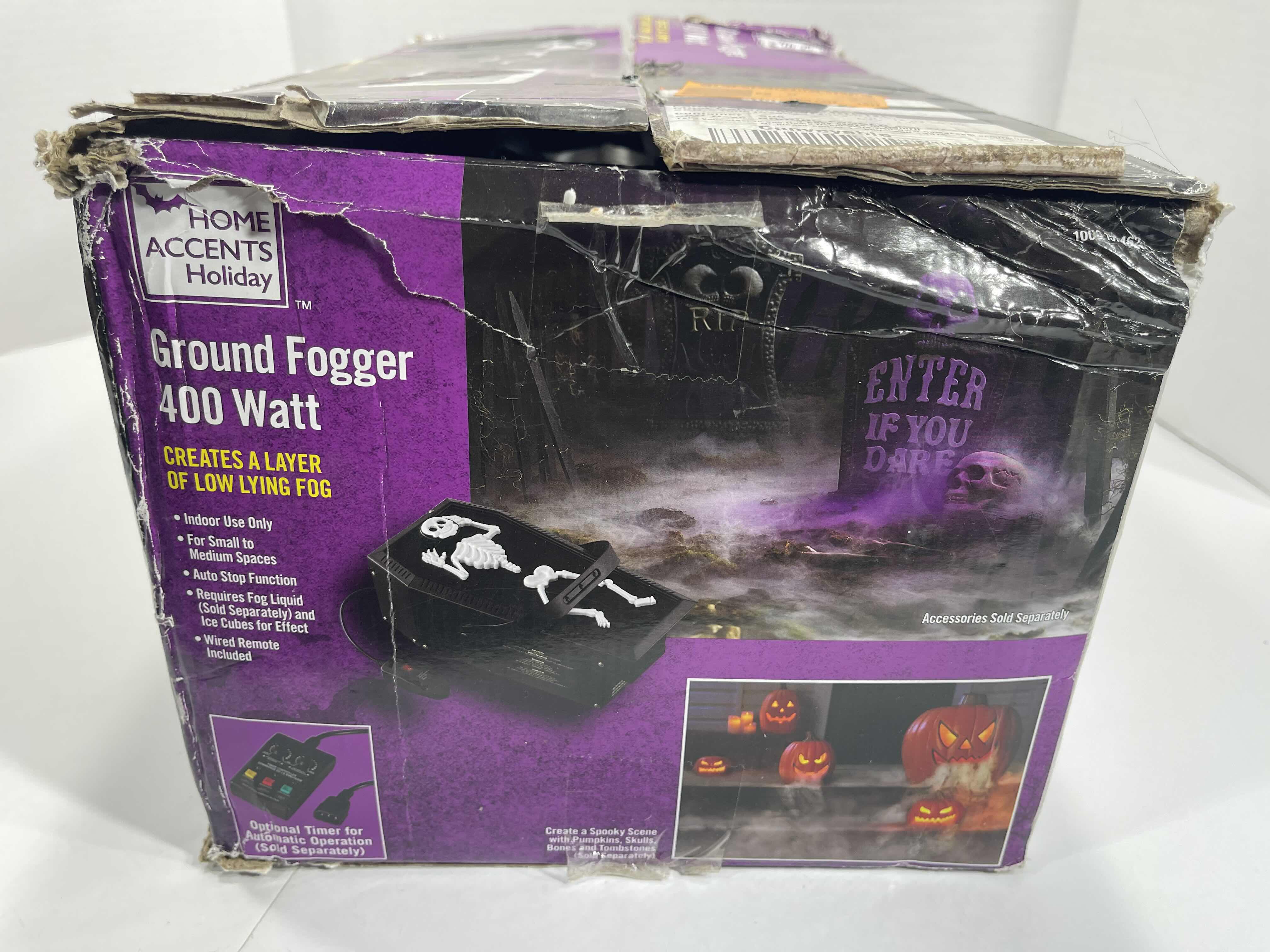Photo 1 of HOME ACCENTS SKELETON CASKET GROUND FOGGER 400 WATT