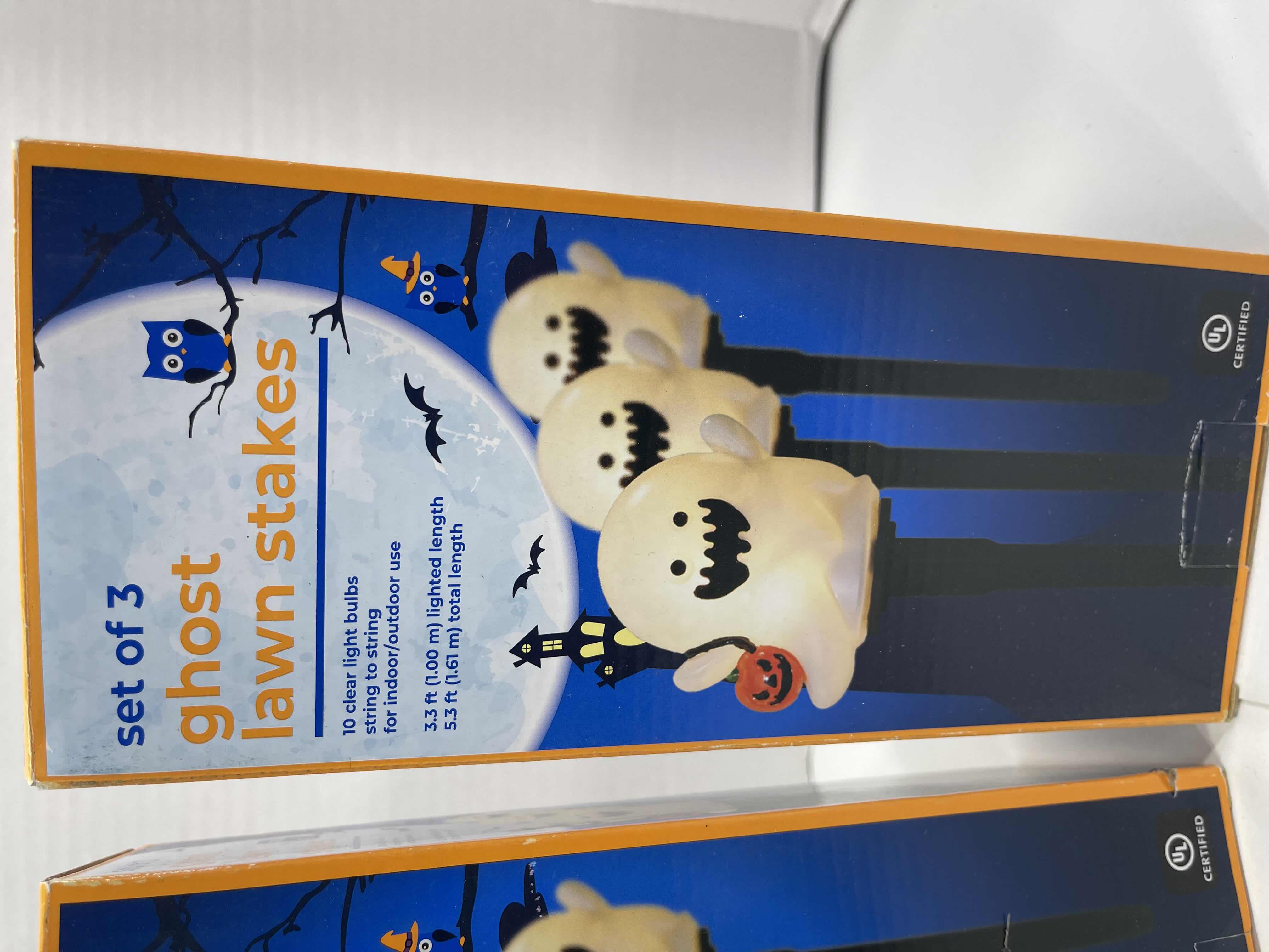 Photo 1 of GHOST LAWN STAKES SET OF 3 (2) MSRP $50