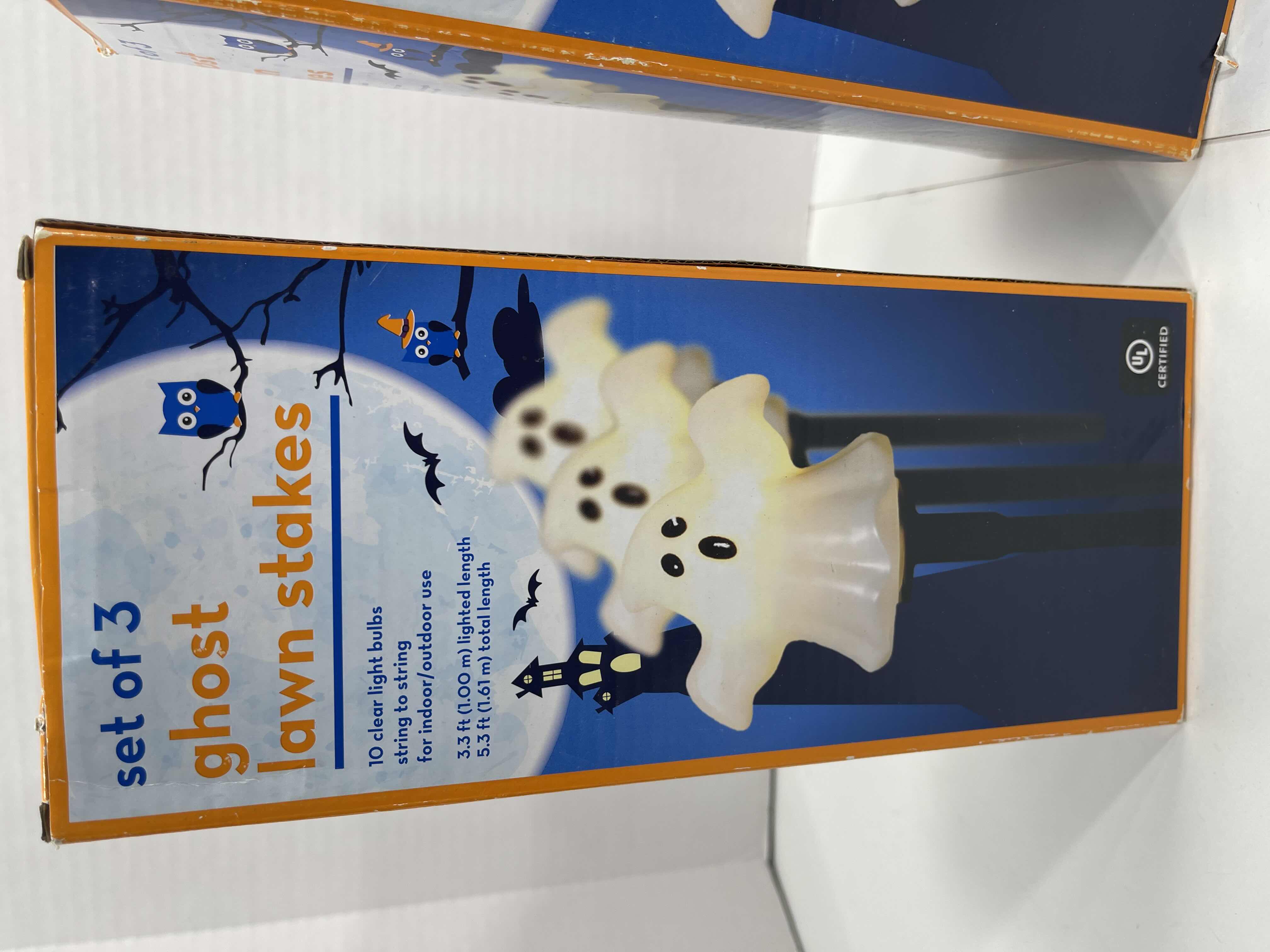 Photo 1 of GHOST LAWN STAKES SET OF 3 (2) MSRP $50