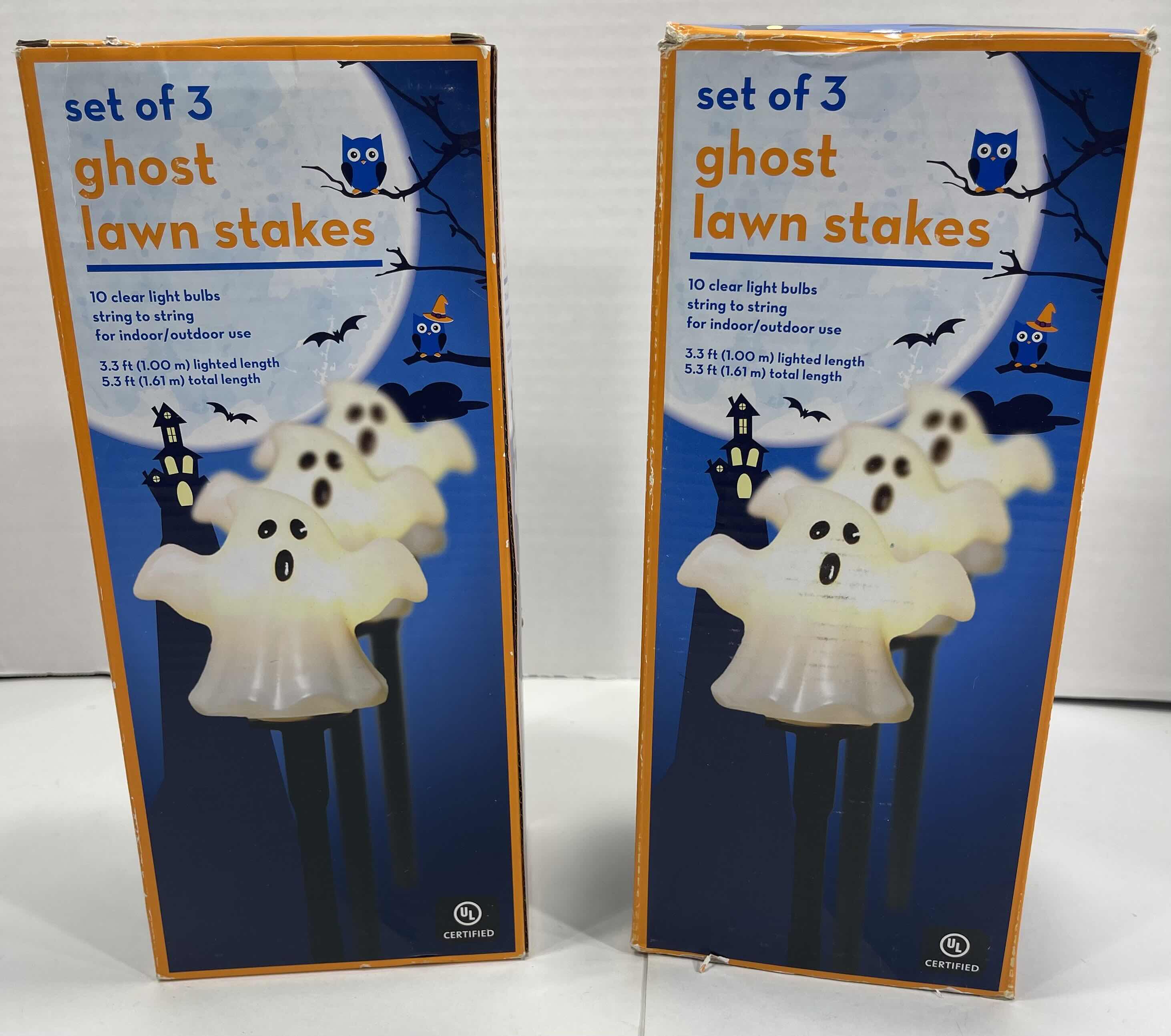 Photo 1 of GHOST LAWN STAKES SET OF 3 (2) MSRP $50