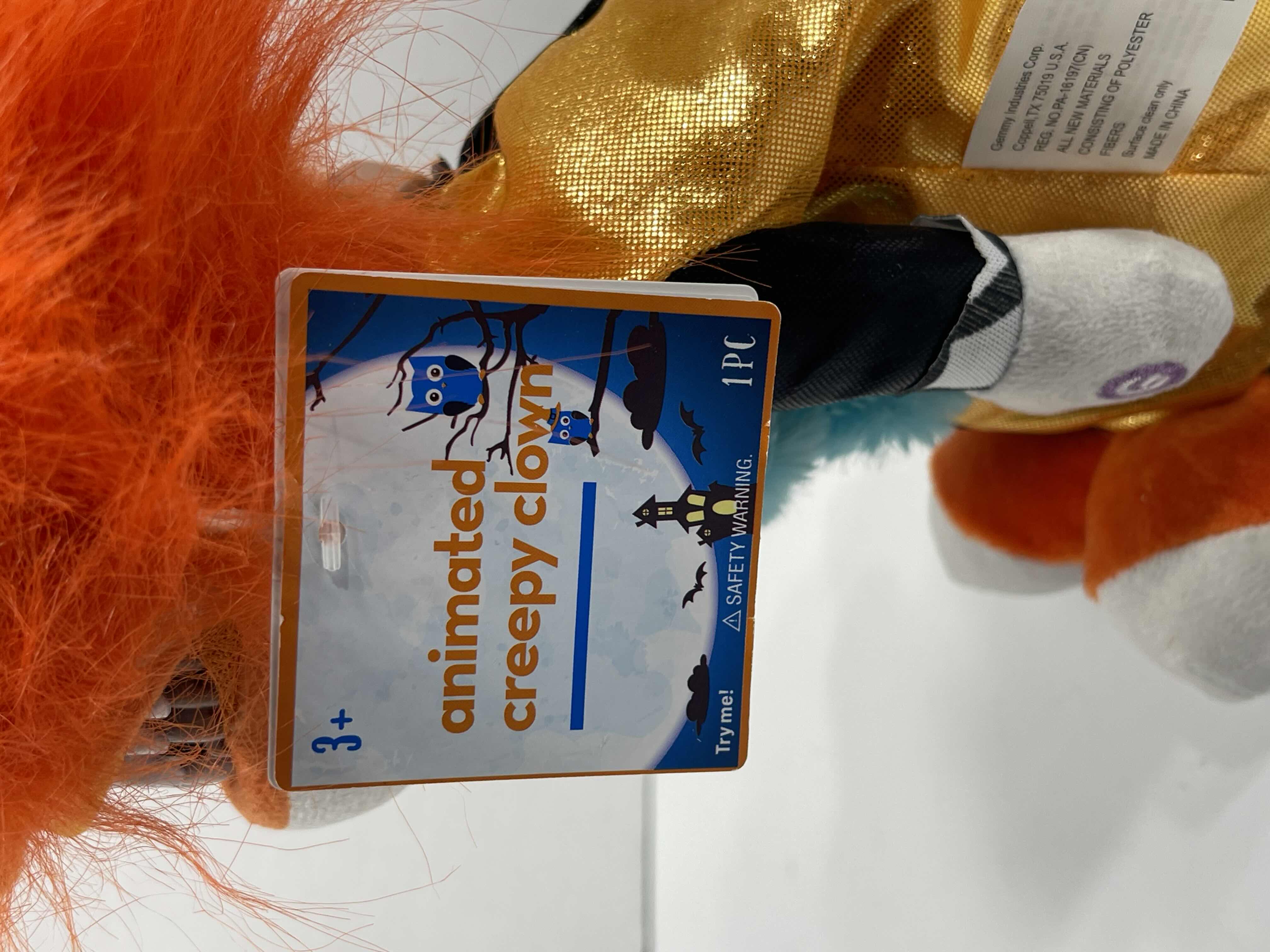 Photo 1 of ANIMATED CREEPY CLOWN H11” - LIGHT UP WITH MOVEMENT & CREEPY LAUGHING MSRP $40