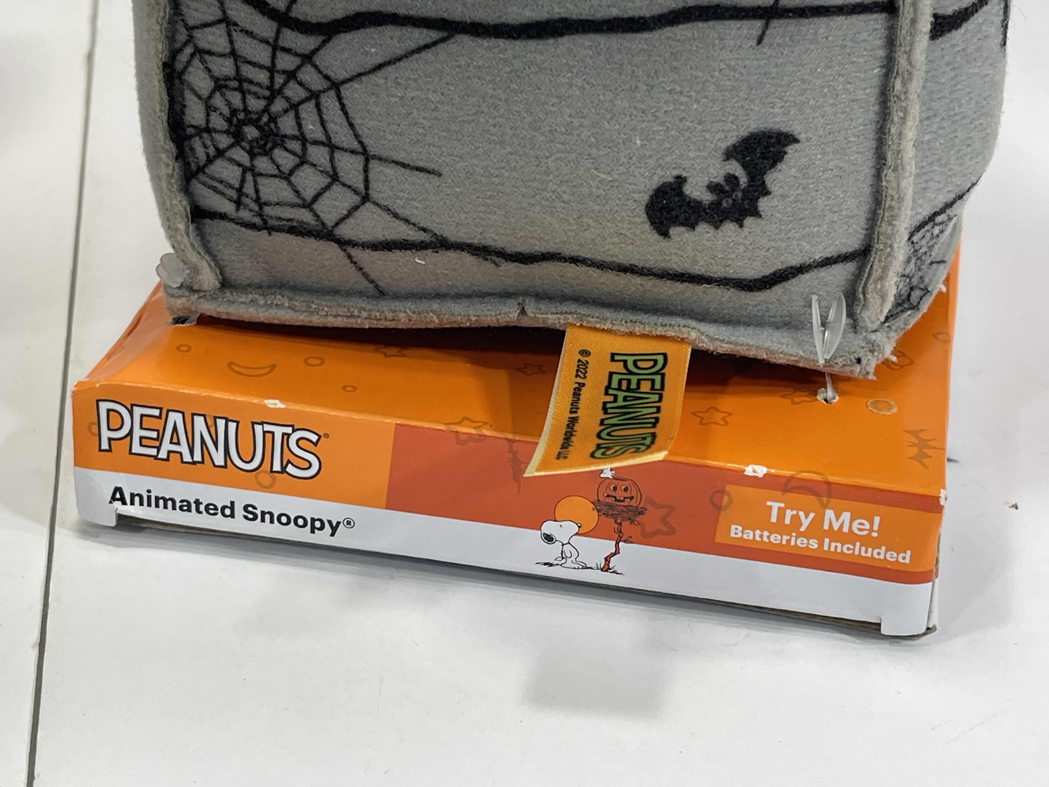 Photo 1 of PEANUTS PIRATE TRICK OR TREAT SNOOPY STANDING PLUSH H24” & ANIMATED SNOOPY ON DOGHOUSE 