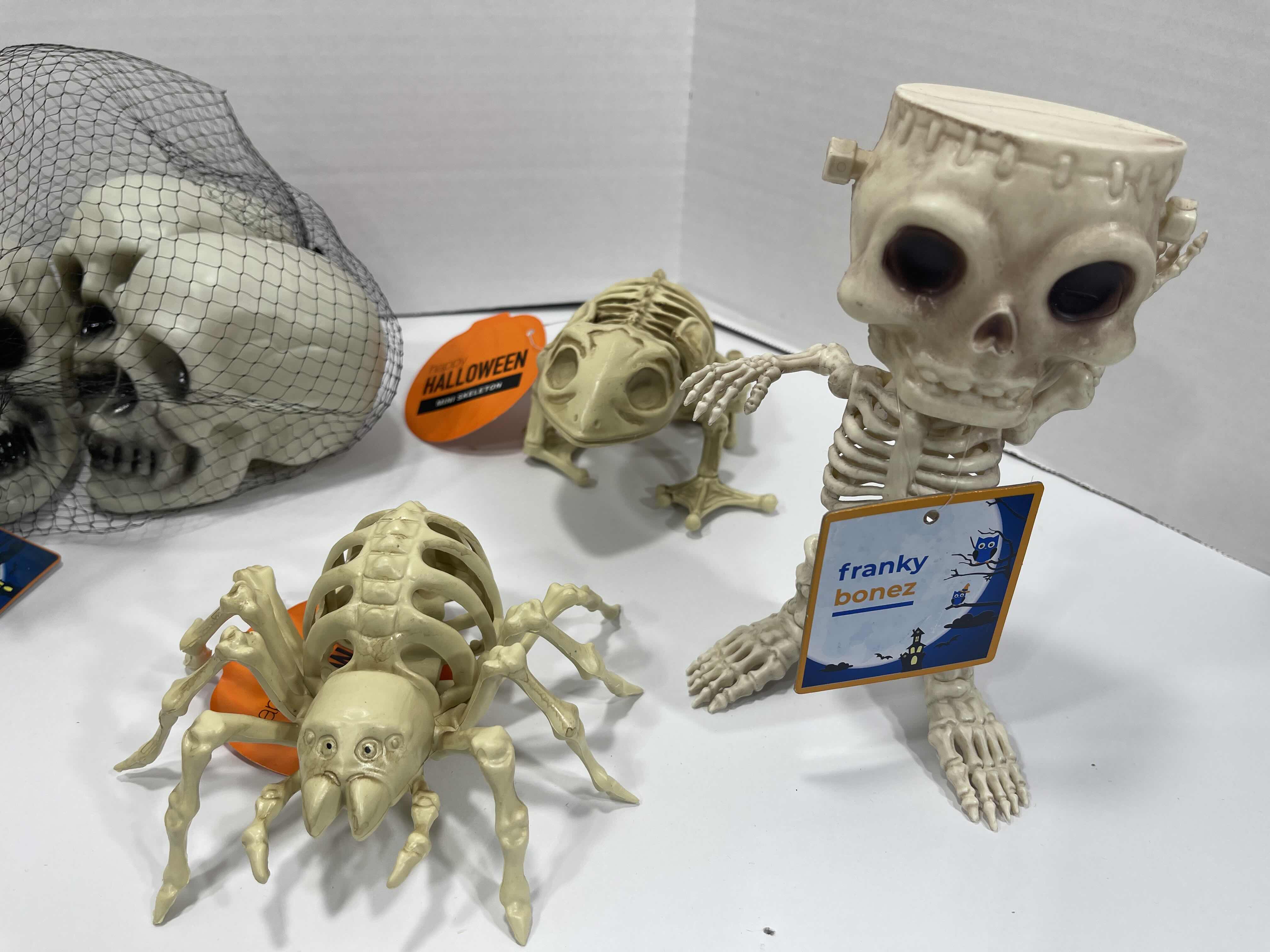 Photo 1 of HALLOWEEN DRAGON SKELETON, MINI SKELETONS & SKULLS YARD/HOME DECORATIONS - (7 ITEMS) MSRP $80