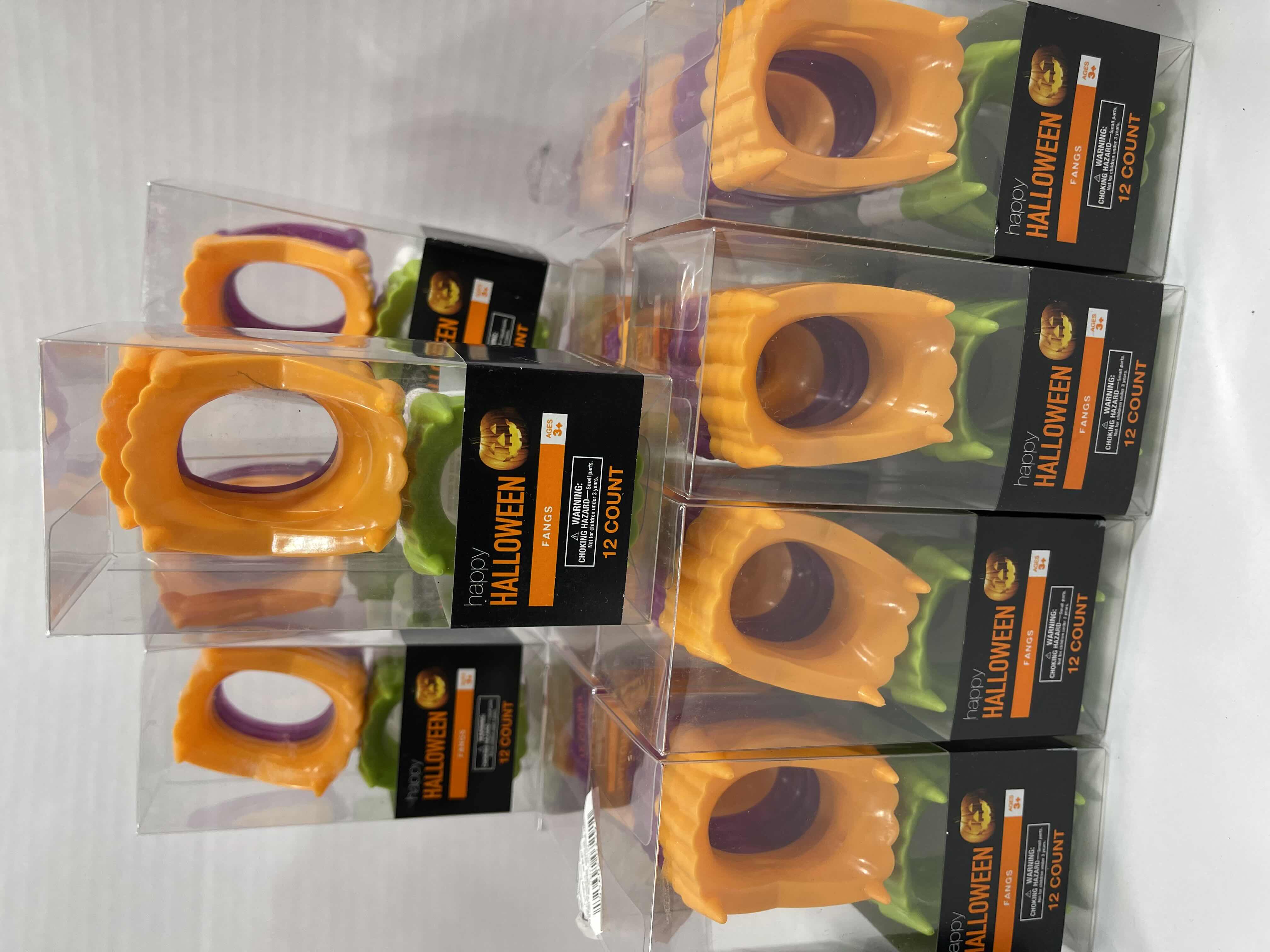 Photo 1 of HAPPY HALLOWEEN BOXES OF SMALL HALLOWEEN TOYS (33 BOXES) - FANGS (16), BENDY FIGS (12), CHARACTER SQUISH (3), BOUNCY BALLS (1) & STRETCHY PALS (1) MSRP $60
