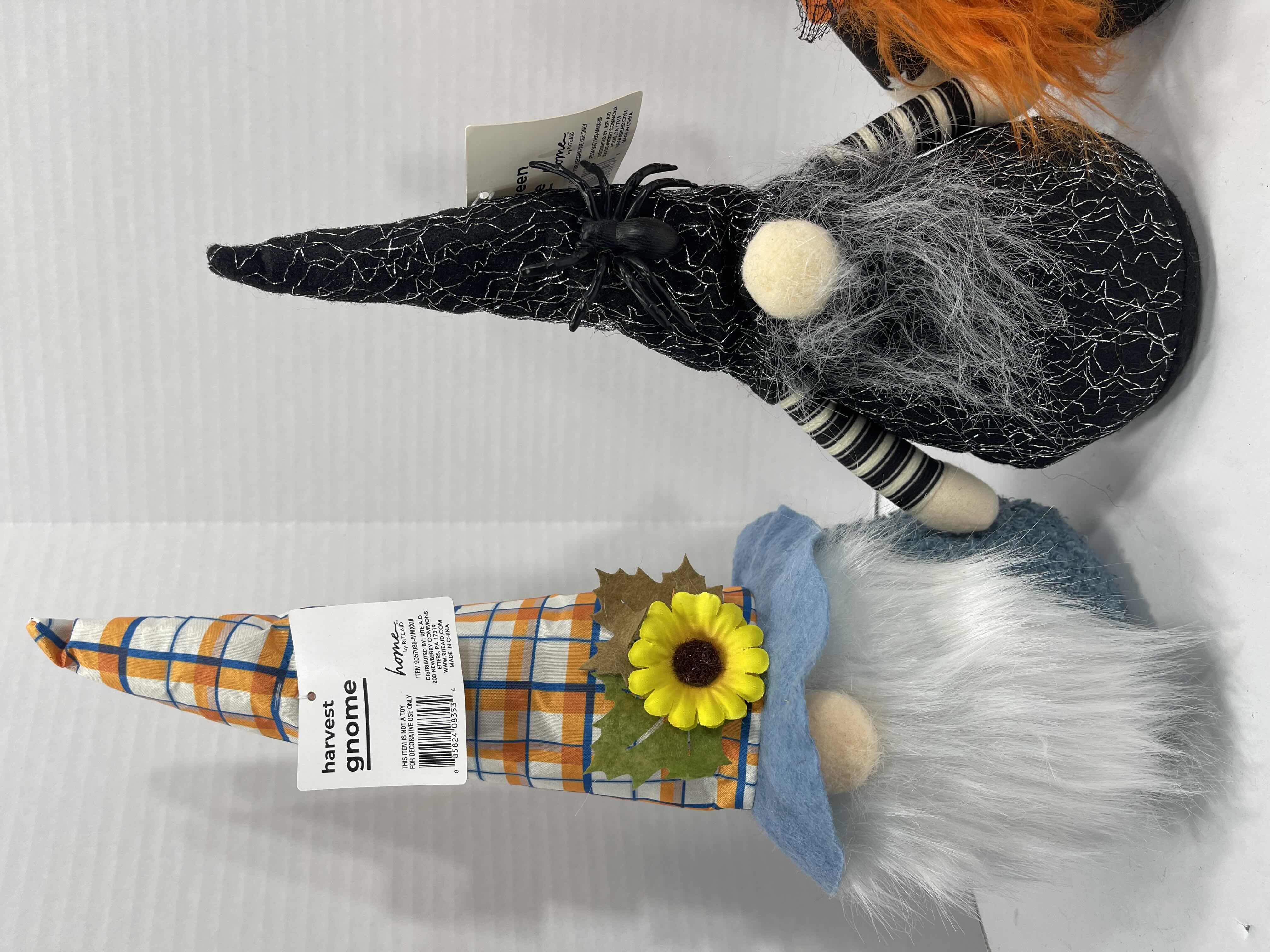 Photo 1 of HALLOWEEN AND HARVEST FABRIC GNOMES (5) TALLEST 14.5” MSRP $60