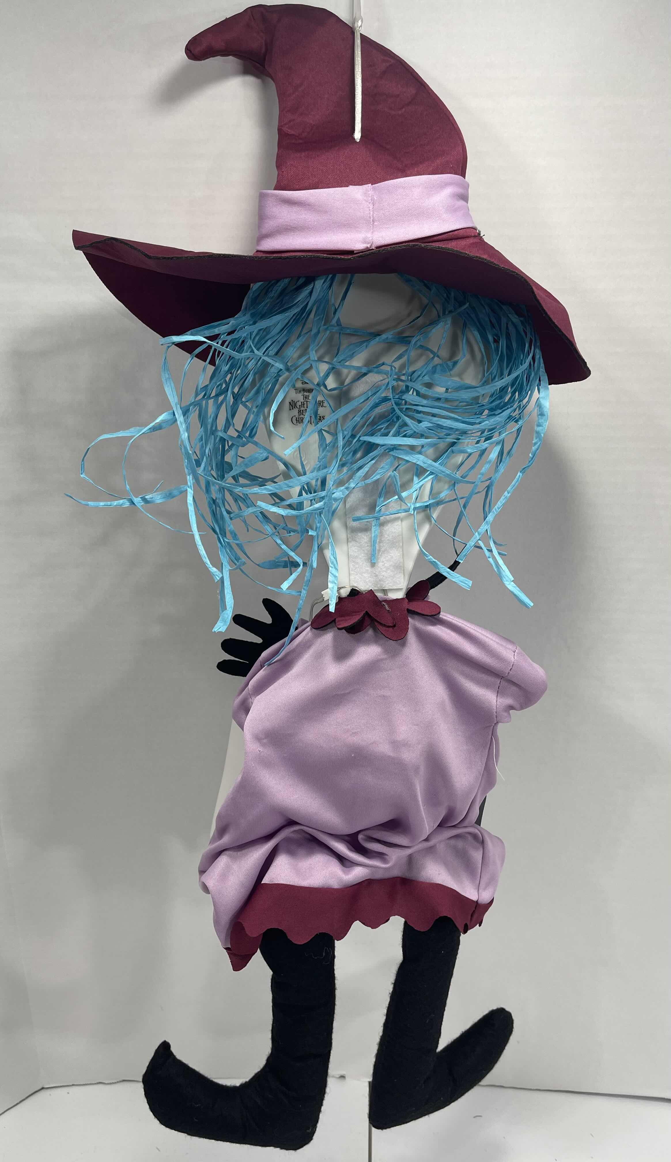 Photo 1 of DISNEY 30TH ANN. 
NIGHTMARE BEFORE CHRISTMAS HANGING DECOR LIGHT-UP BLOW MOLD FACE - SHOCK H33” TALL MSRP $50