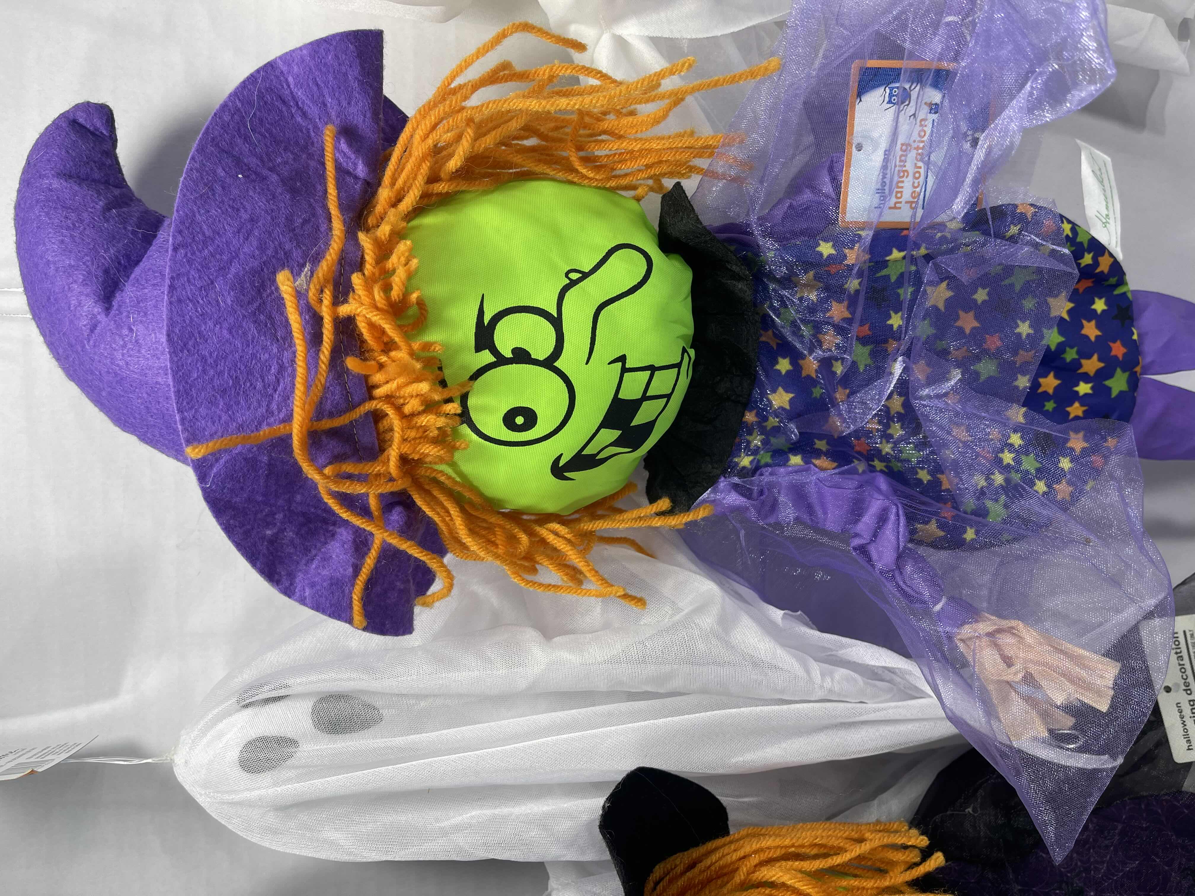 Photo 1 of HALLOWEEN HANGING DECORATIONS LOT (11 ITEMS) - GHOSTS & WITCHES NWT MSRP $80