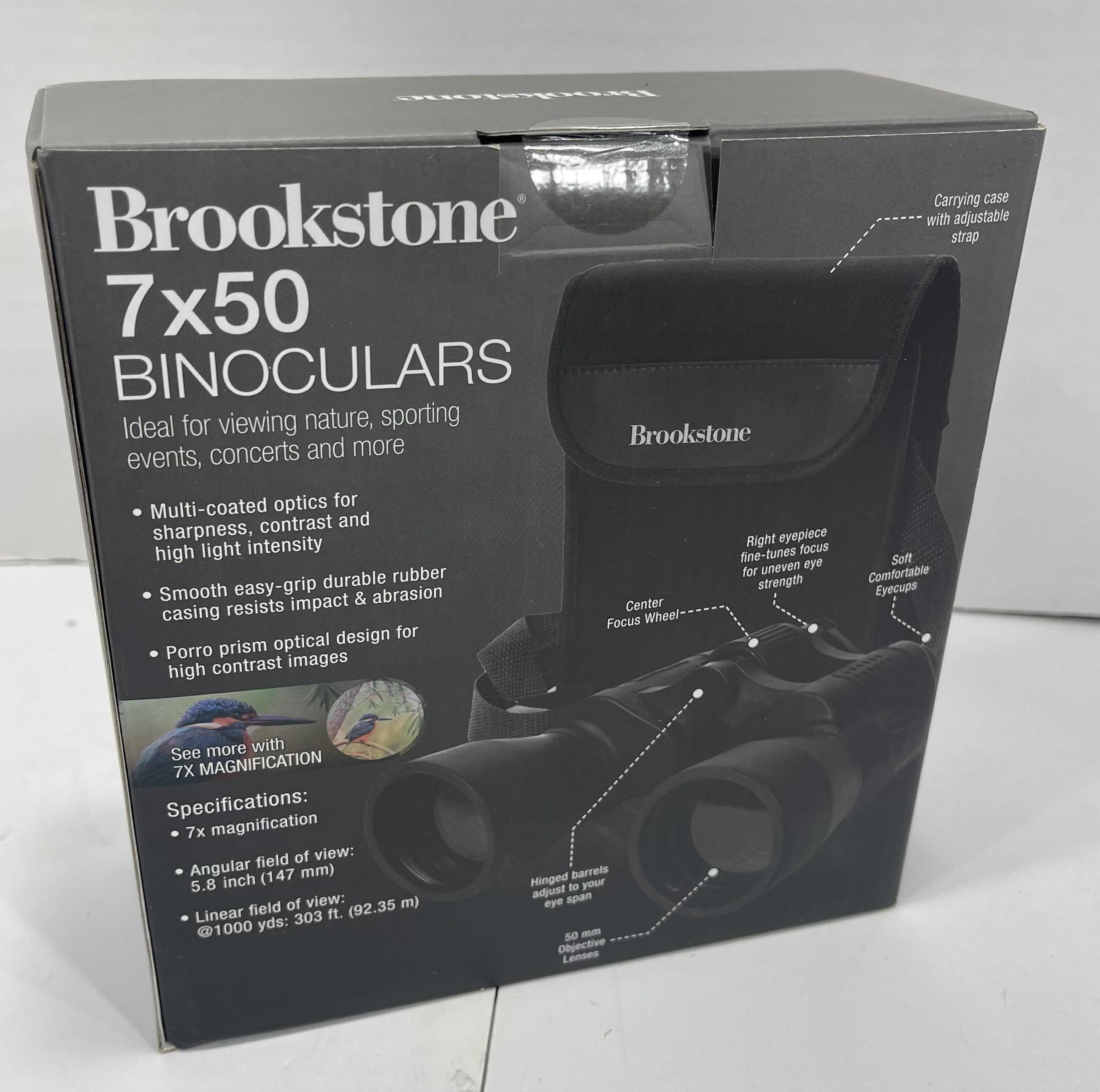 Photo 1 of BROOKSTONE 7 X 50 BINOCULARS 7X MAGNIFICATION NIB