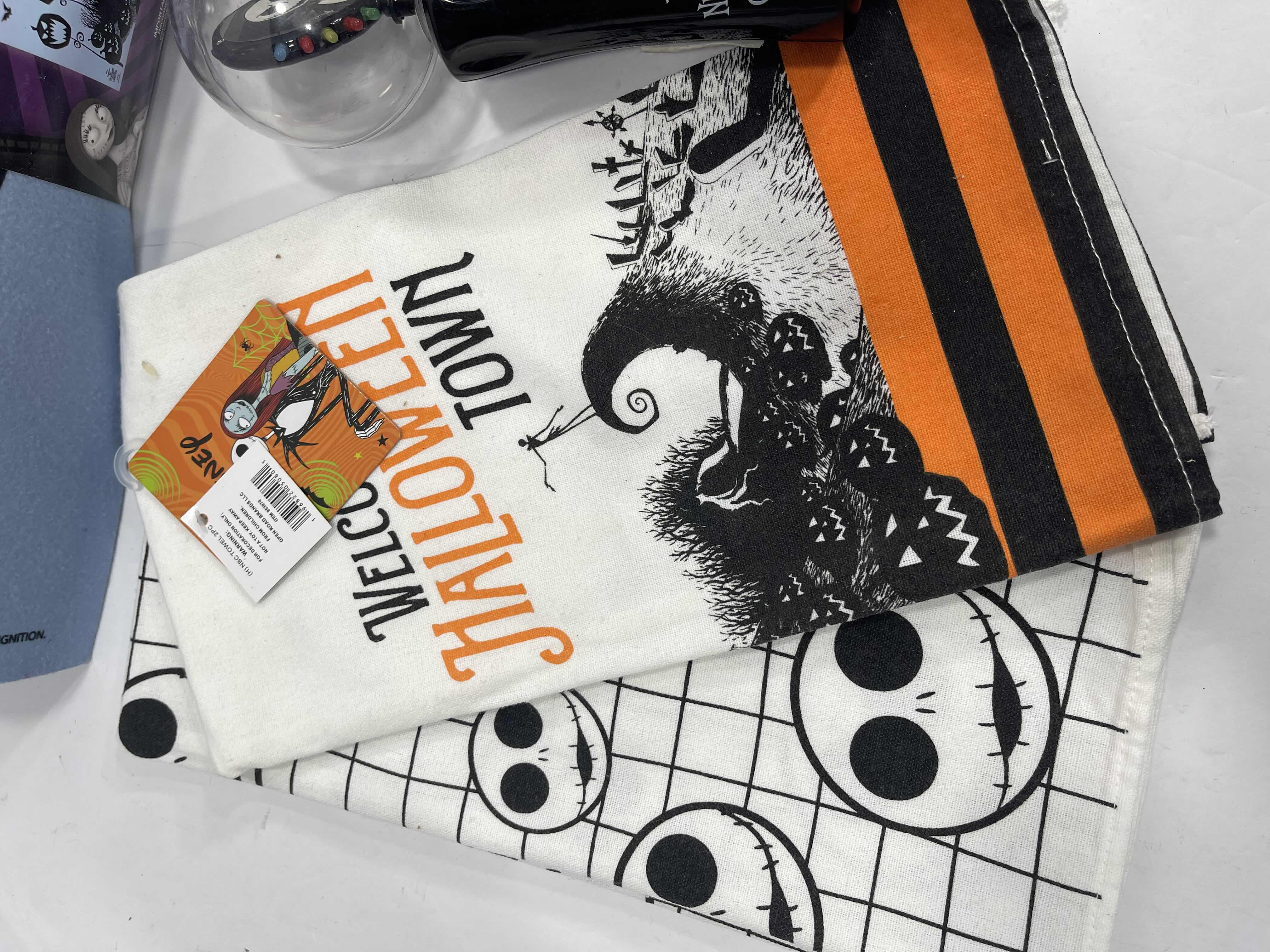 Photo 1 of DISNEY NIGHTMARE BEFORE CHRISTMAS THEMED HOME DECOR ITEMS & LED LIGHT SET(2) - (SEE NOTES) MSRP $75