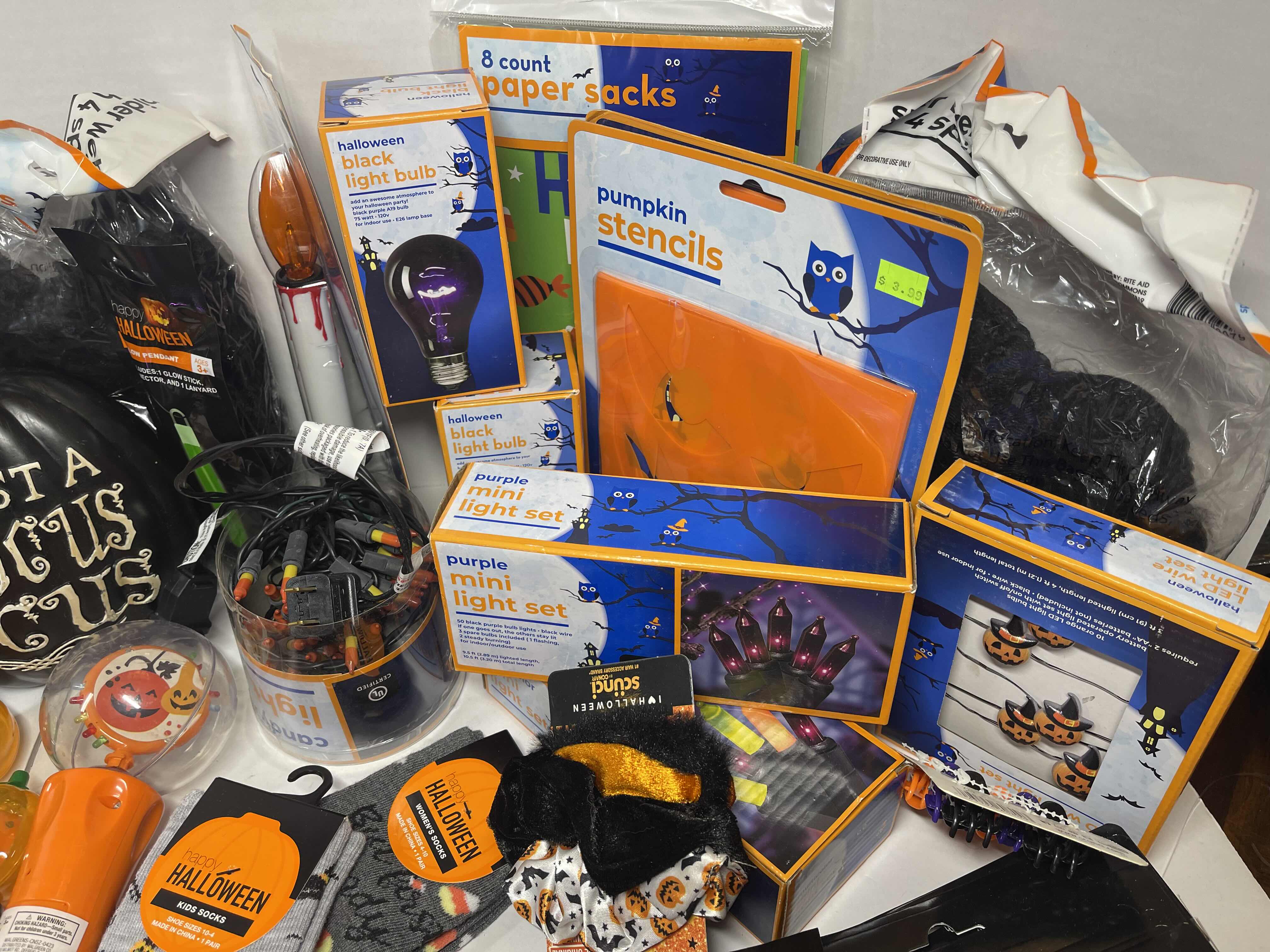 Photo 1 of HALLOWEEN HOLIDAY DECORATION LIGHT-UP FUN ITEMS LARGE ASSORTMENT MSRP $200