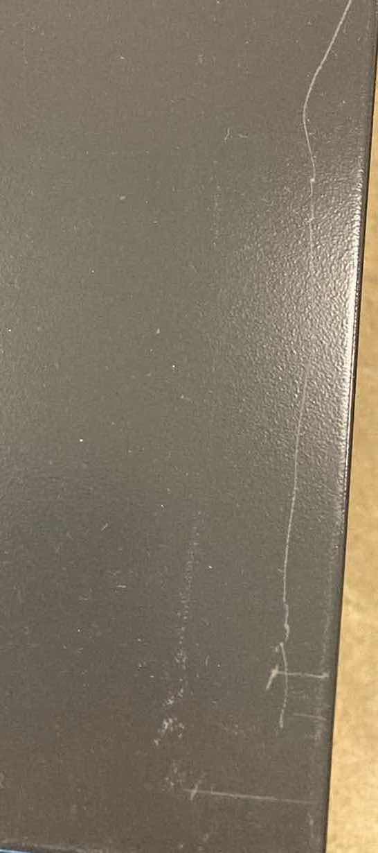 Photo 1 of HON BRIGADE CHARCOAL METAL 1-SHELF BOOKCASE 34.5” X 12.75” H29”