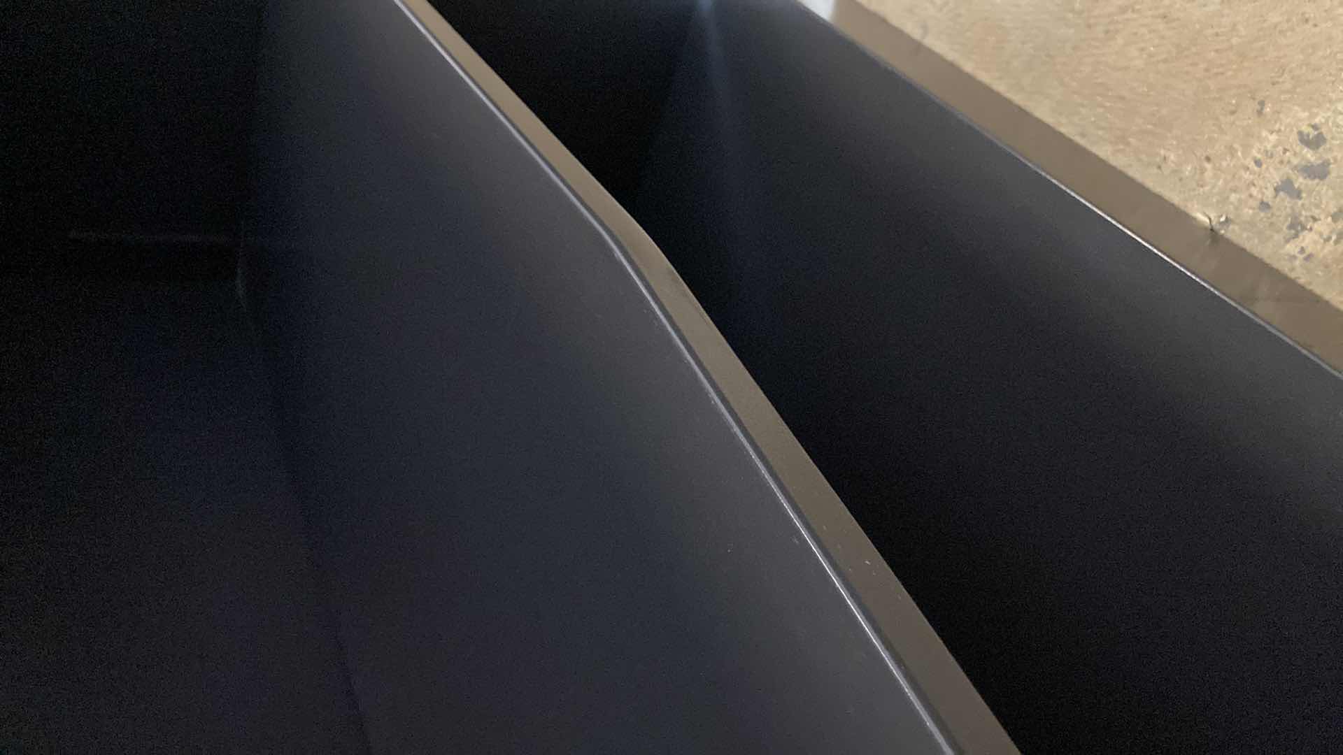 Photo 1 of HON BRIGADE CHARCOAL METAL 1-SHELF BOOKCASE 34.5” X 12.75” H29”