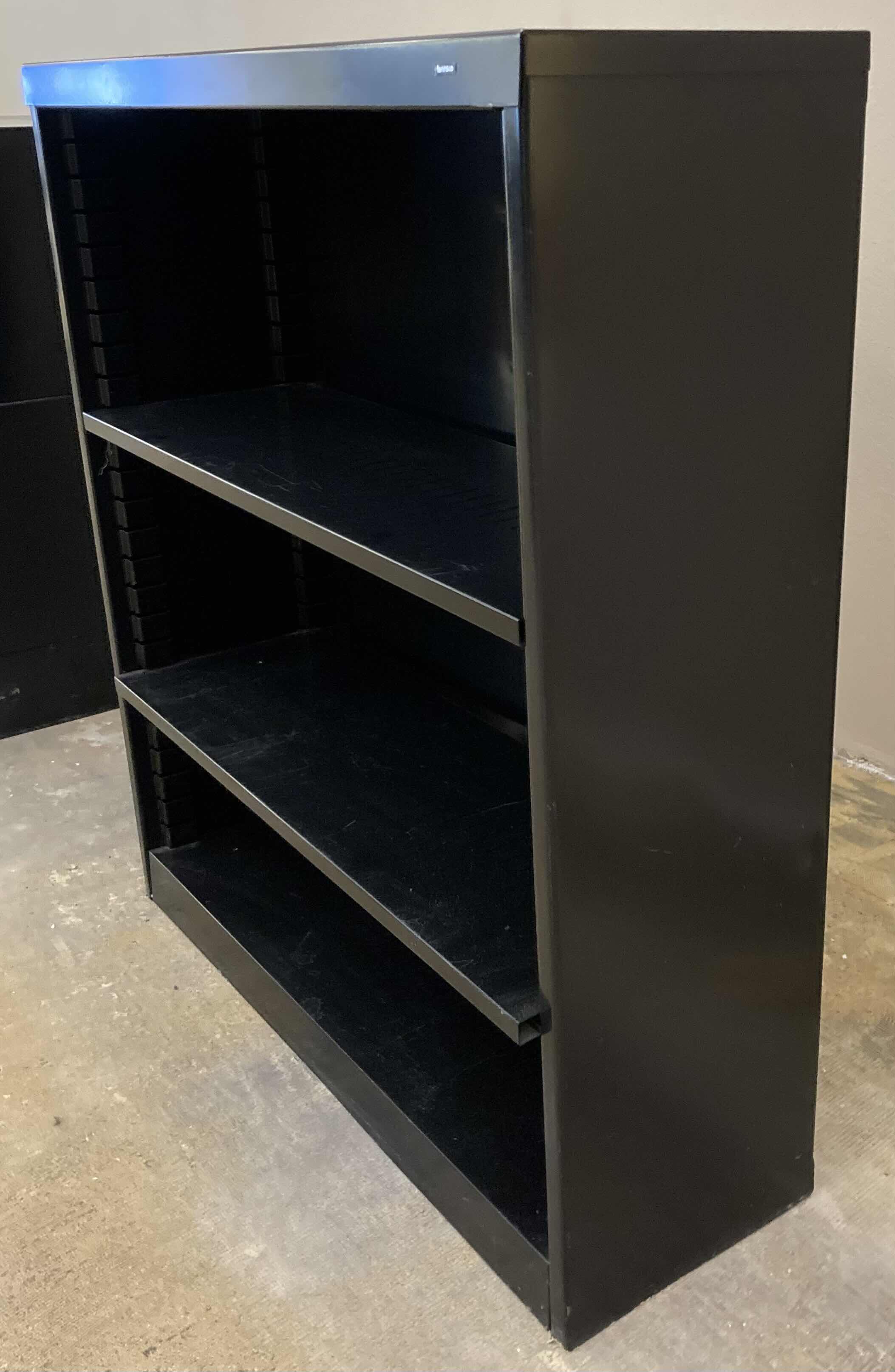 Photo 1 of TENNSCO BLACK METAL 2-SHELF WELDED BOOKCASE 38” X 12” H42”