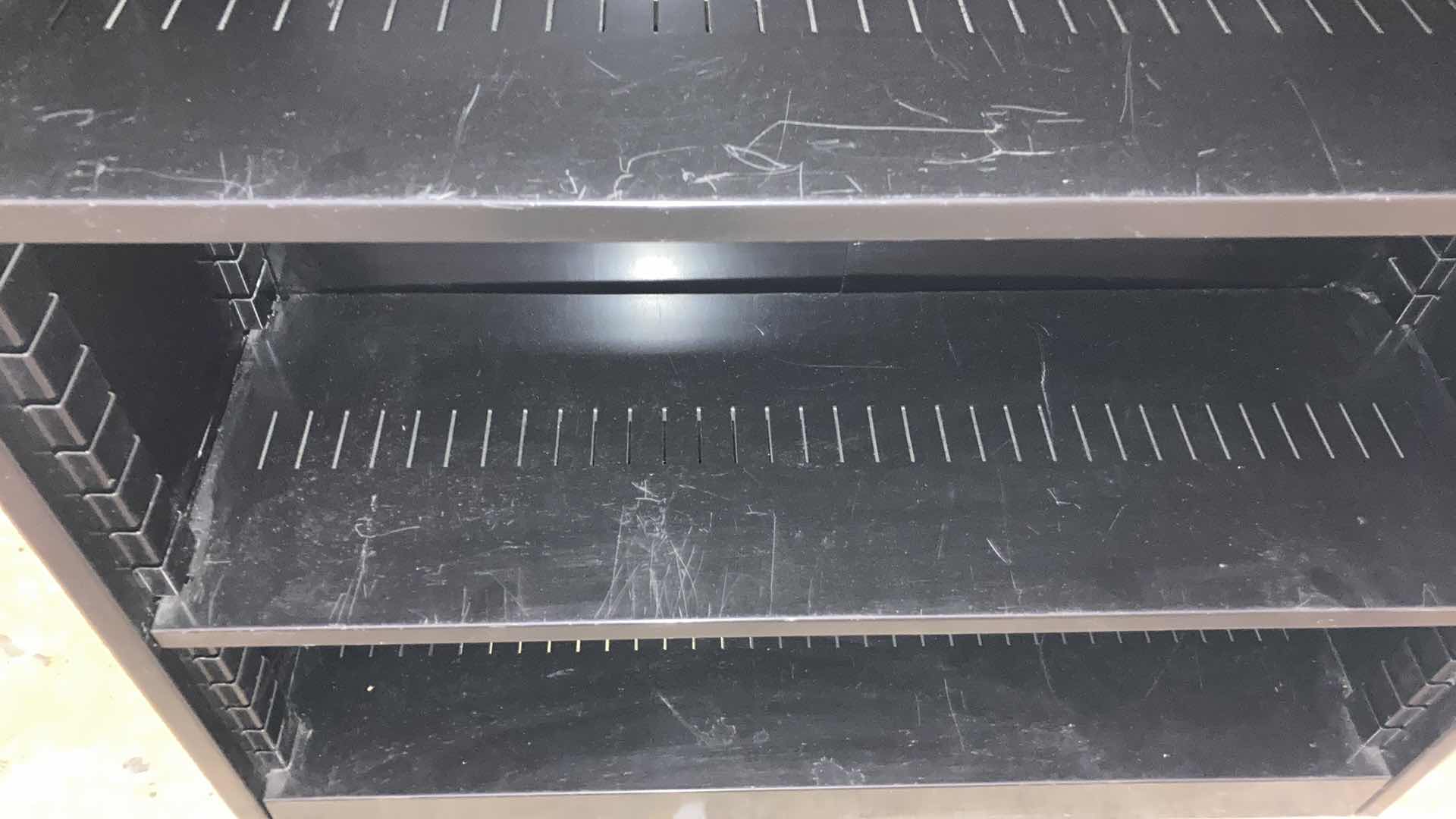 Photo 1 of TENNSCO BLACK METAL 2-SHELF WELDED BOOKCASE 38” X 12” H42”