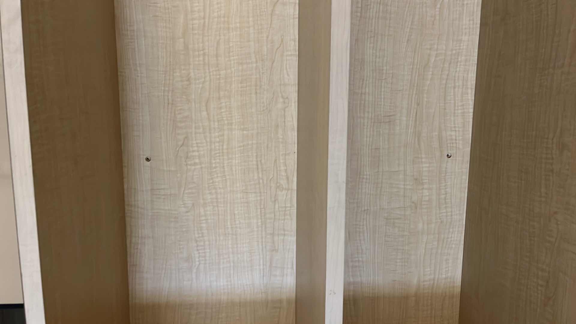 Photo 1 of WOODGRAIN FINISH LAMINATE OFFICE BOOKSHELF 140.5” X 13.5” H26.5”