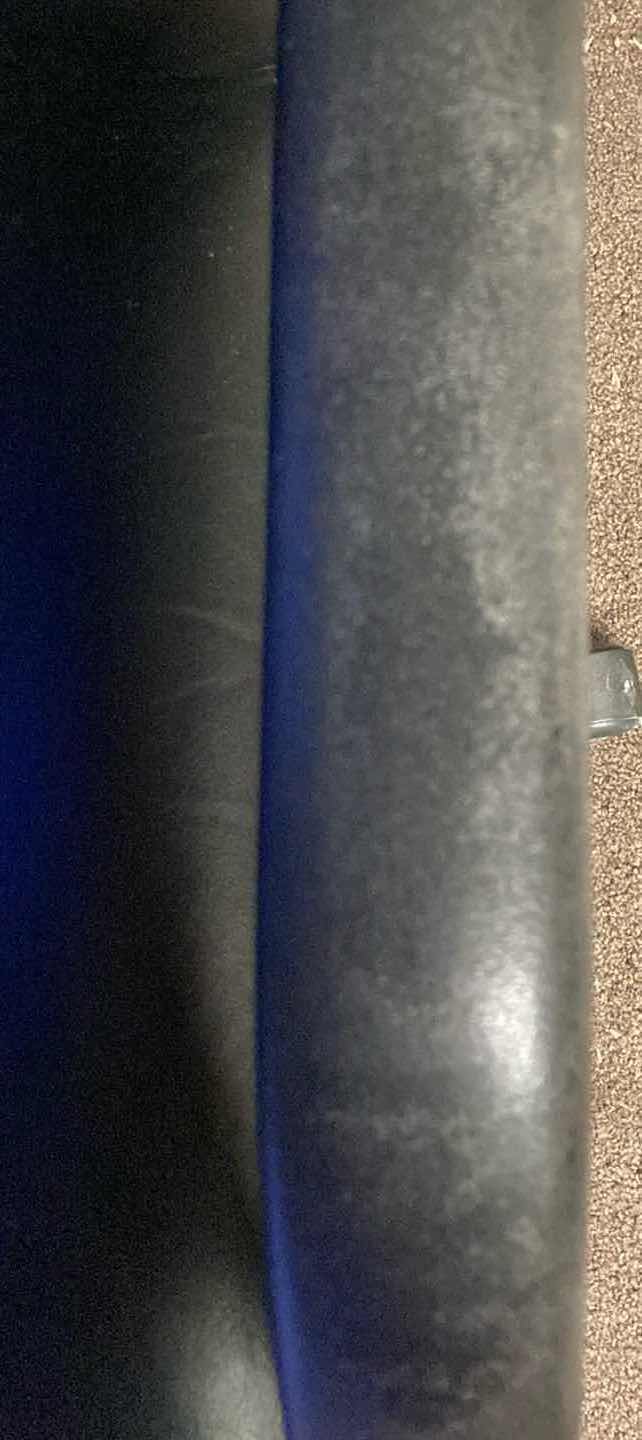 Photo 1 of ARCADIA BLACK FAUX LEATHER SWIVEL CHAIR 24.5” X 21” H44”