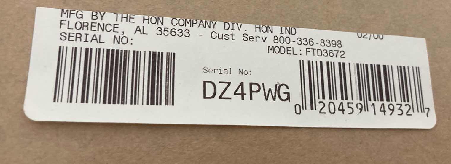 Photo 1 of HON BASYX LIGHT GRAY FOLDING TABLE 71.5” X 35.5” H29”