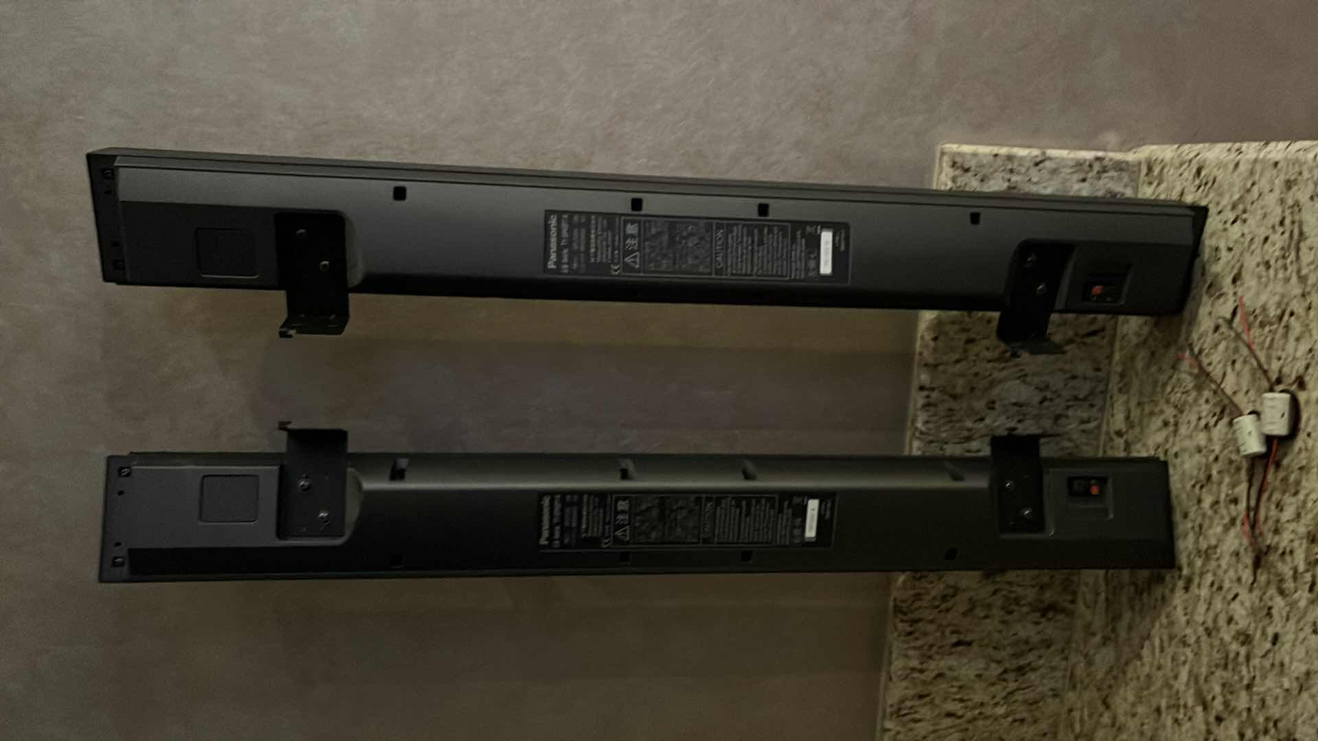 Photo 1 of PANASONIC 65” 1080P PRO PLASMA MONITOR MODEL TH65PF9 (WALL MOUNT ONLY) W PANASONIC LEFT & RIGHT SPEAKERS MODEL TY-SP65P7-K