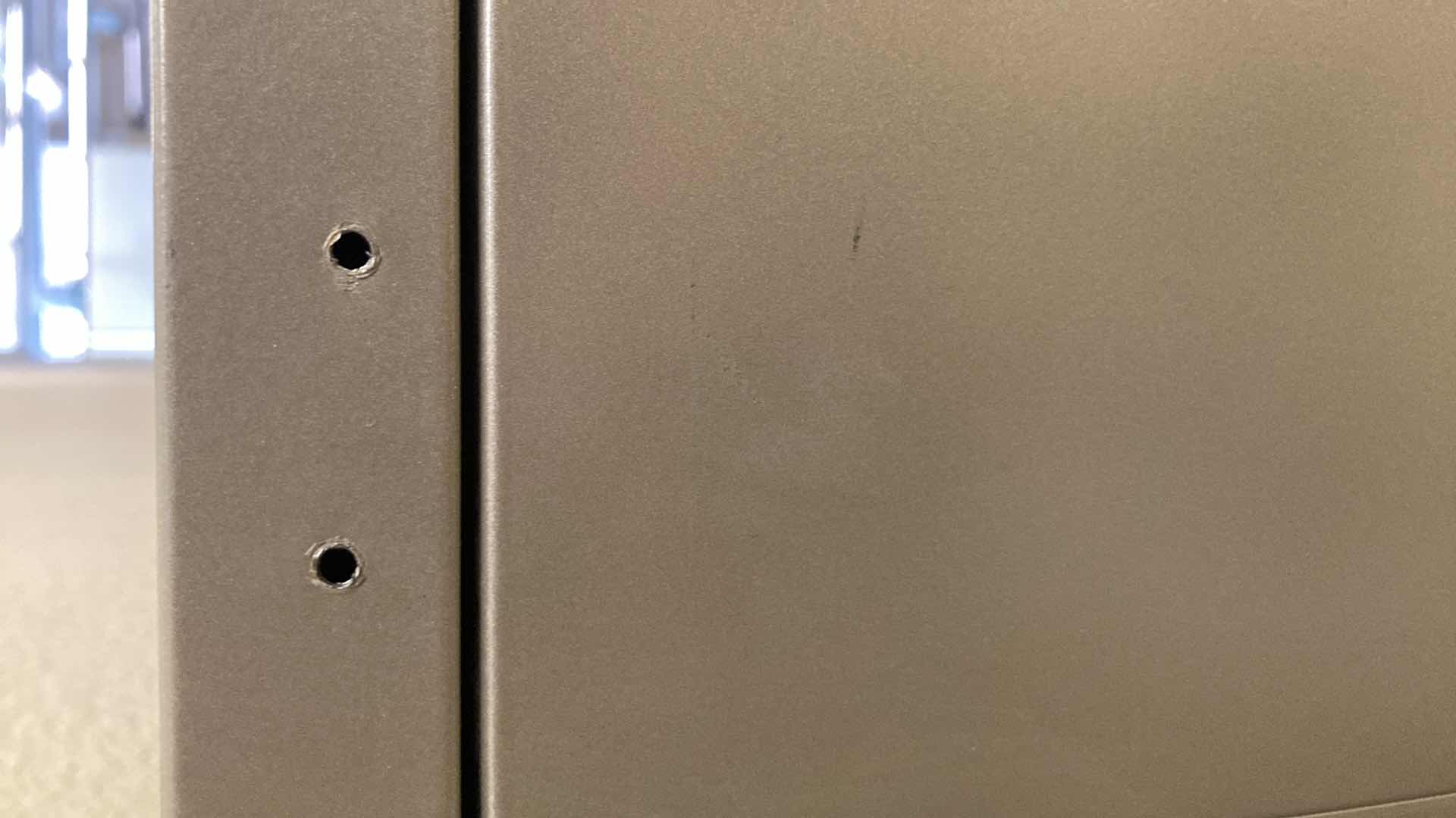 Photo 1 of HERMAN MILLER GRAY METAL 1-SHELF BOOKCASE 24” X 15” H27.5”