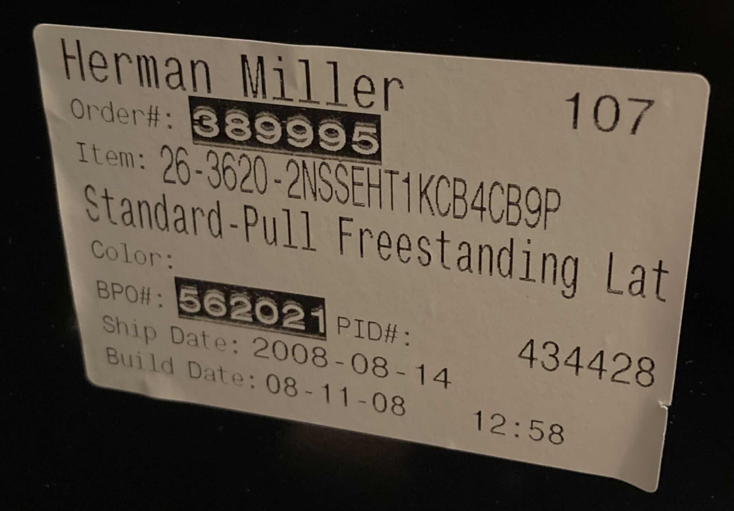 Photo 1 of HERMAN MILLER MERIDIAN GRAY METAL 2-DRAWER FULE CABINET 36” X 20” H28”