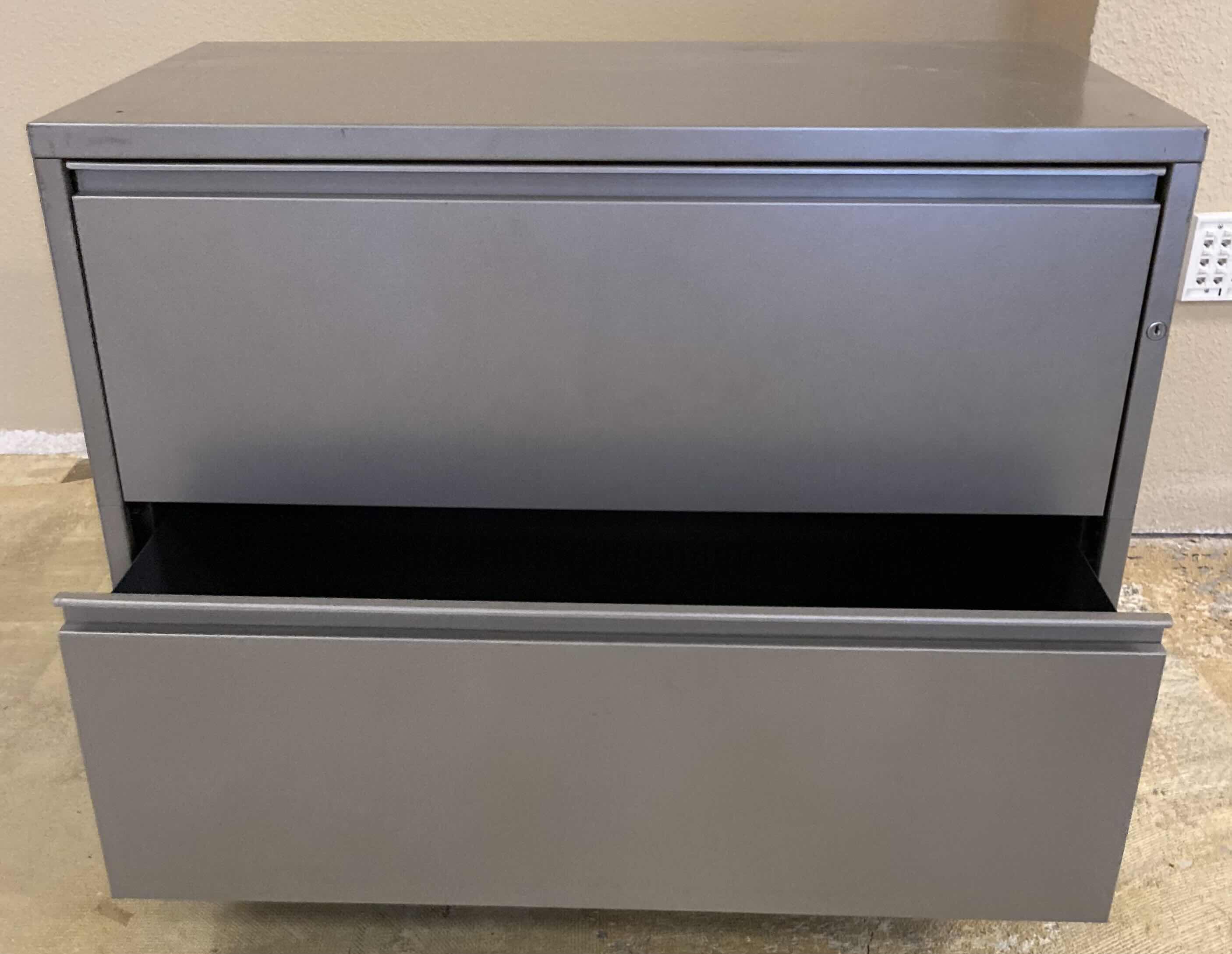 Photo 1 of HERMAN MILLER MERIDIAN GRAY METAL 2-DRAWER FULE CABINET 36” X 20” H28”