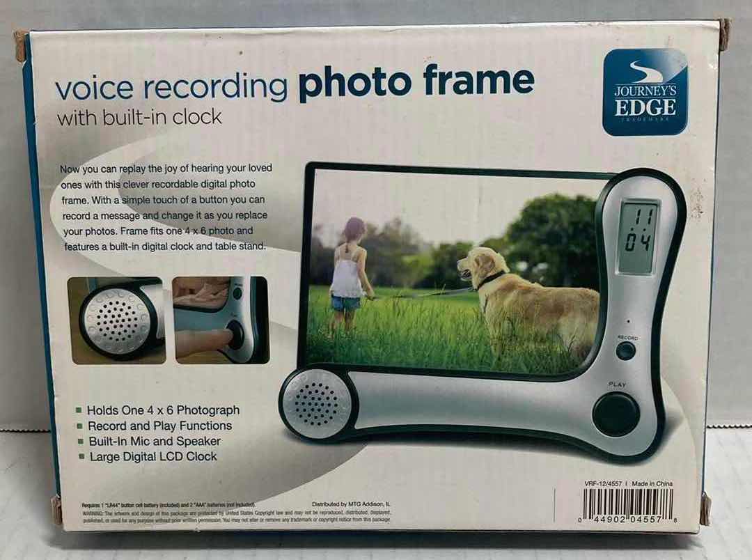 Photo 1 of JOURNEY’S EDGE VOICE RECORDING PHOTO FRAME W CLOCK