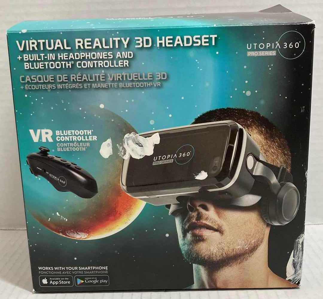 Photo 1 of UTOPIA 360 PRO SERIES VIRTUAL REALITY 3D HEADSET