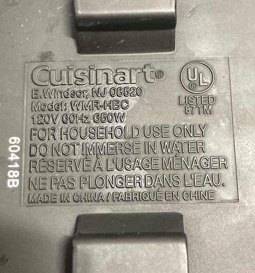 Photo 1 of CUISINART HEART SHAPED WAFFLE MAKER MODEL WMR-HBC