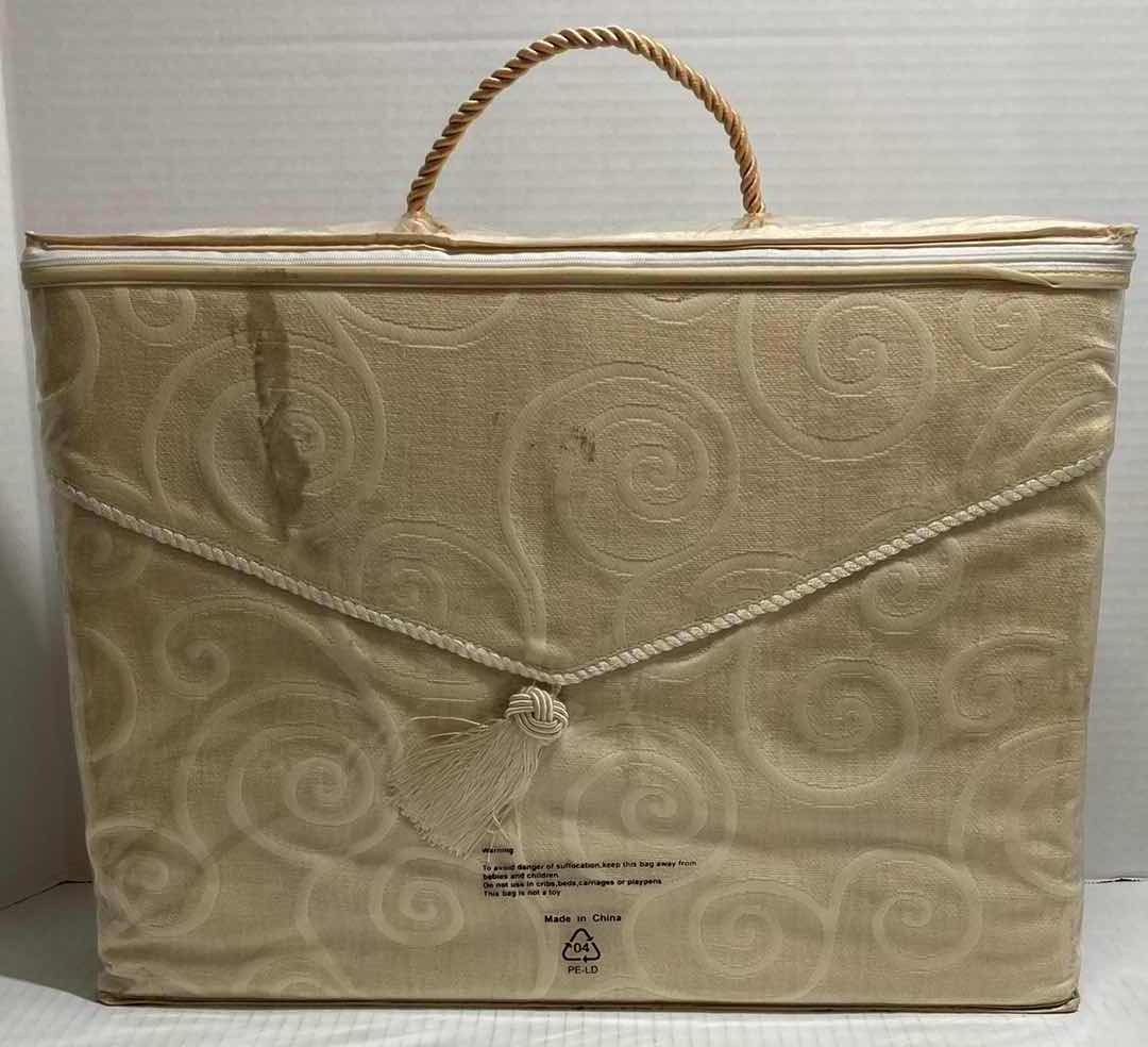 Photo 1 of GLOBAL GIFT CO BEIGE FABRIC CURTAINS 2-PACK 53” X 84”