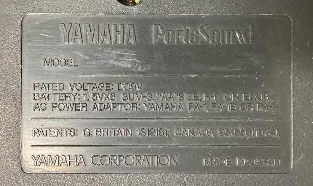 Photo 1 of YAMAHA PORTA SOUND PSS-190 KEYBOARD