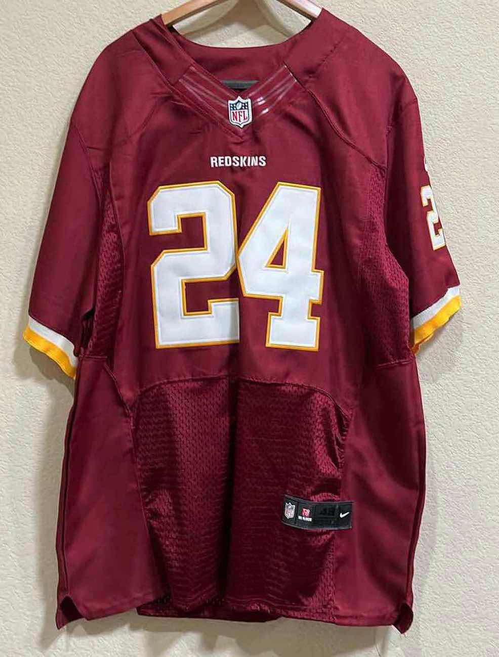 View 1 of NFL FOOTBALL WASHINGTON REDSKINS NORMAN NO. 24 NIKE JERSEY MENS SIZE 48
