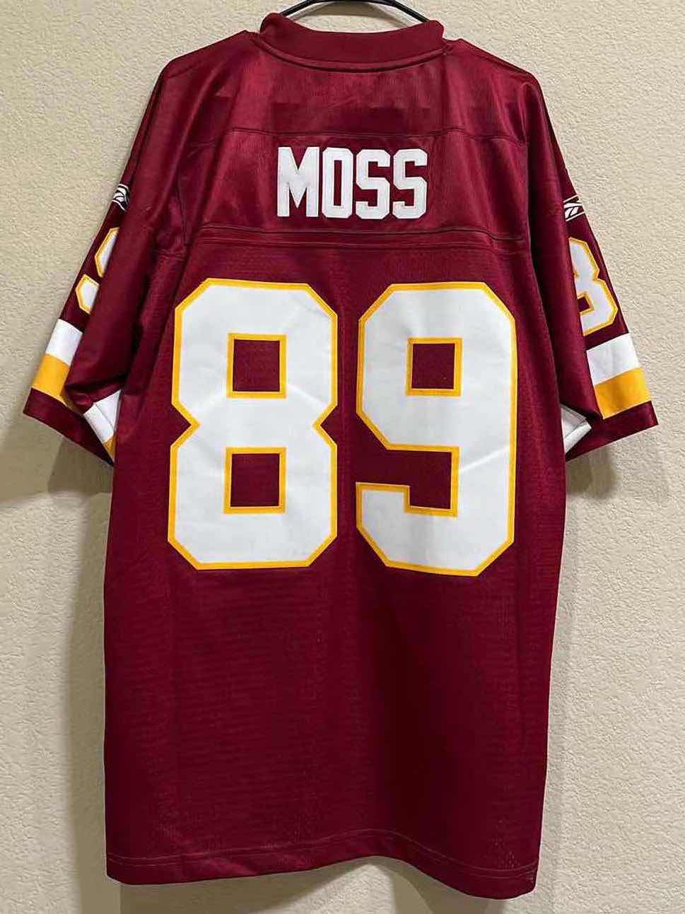 Photo 1 of NFL FOOTBALL WASHINGTON REDSKINS MOSS NO. 89 REEBOK JERSEY MENS SIZE LG