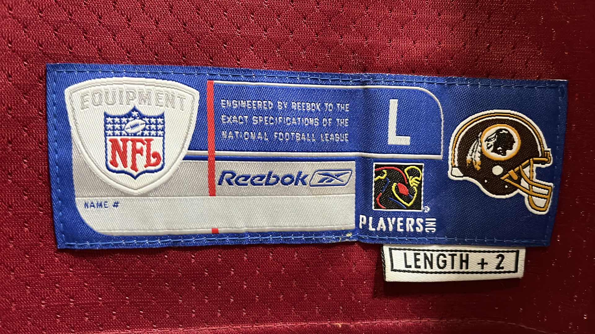 Photo 1 of NFL FOOTBALL WASHINGTON REDSKINS MOSS NO. 89 REEBOK JERSEY MENS SIZE LG