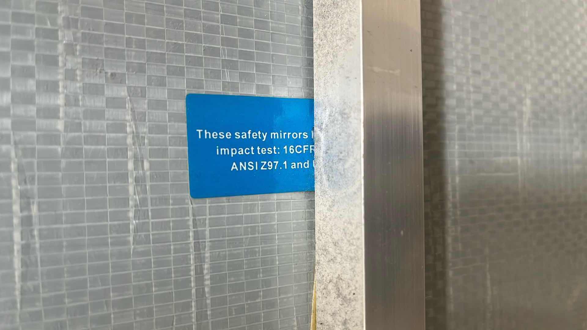 Photo 1 of CHROME FINISH FRAMED MIRRORED CLOSET DOOR 30.25” X 1.75” H78.5”