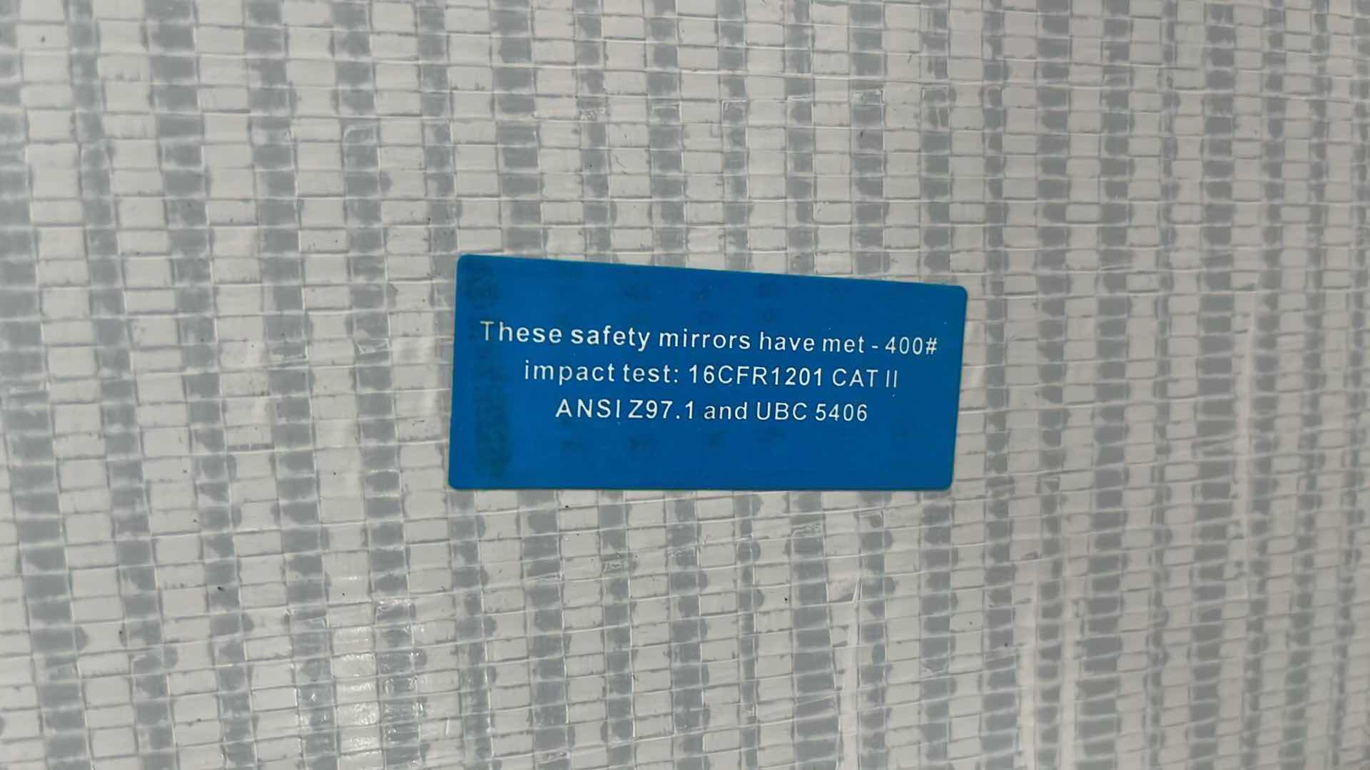 Photo 1 of WHITE FINISH FRAMED MIRRORED CLOSET DOOR 36.25” X 0.75” H78.5”