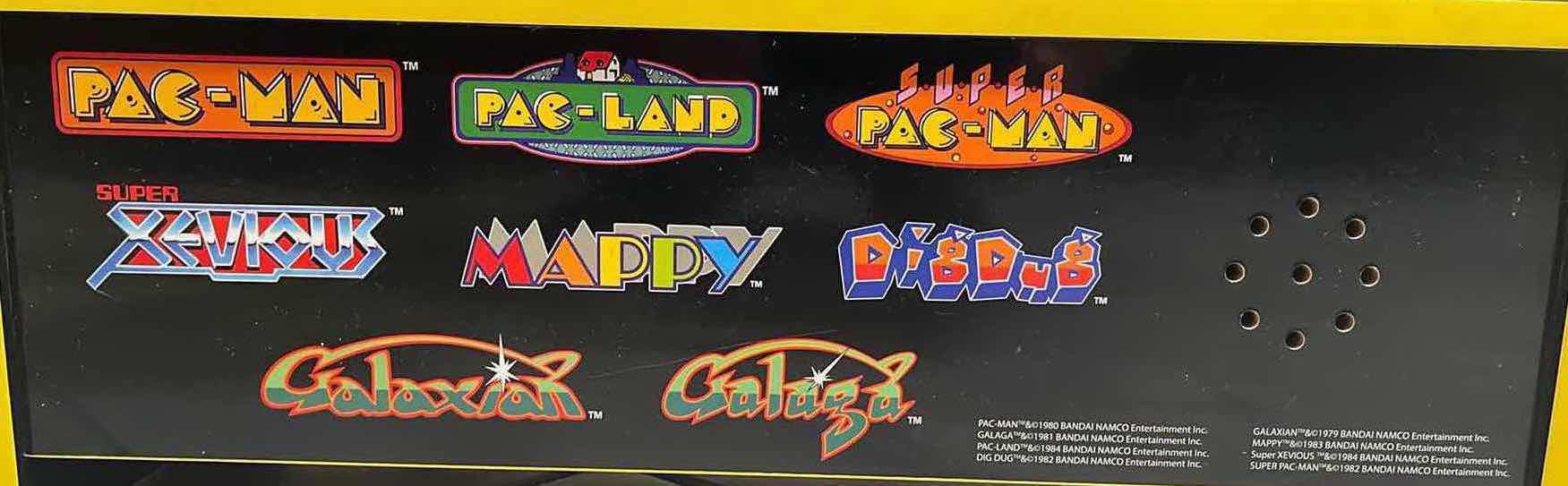 Photo 1 of ARCADE 1 UP PAC-MAN PARTY-CADE 8 IN 1 KIDS MINI 17” SCREEN GAMING MACHINE MODEL 8274 Q4 PACMAN PARTYCADE