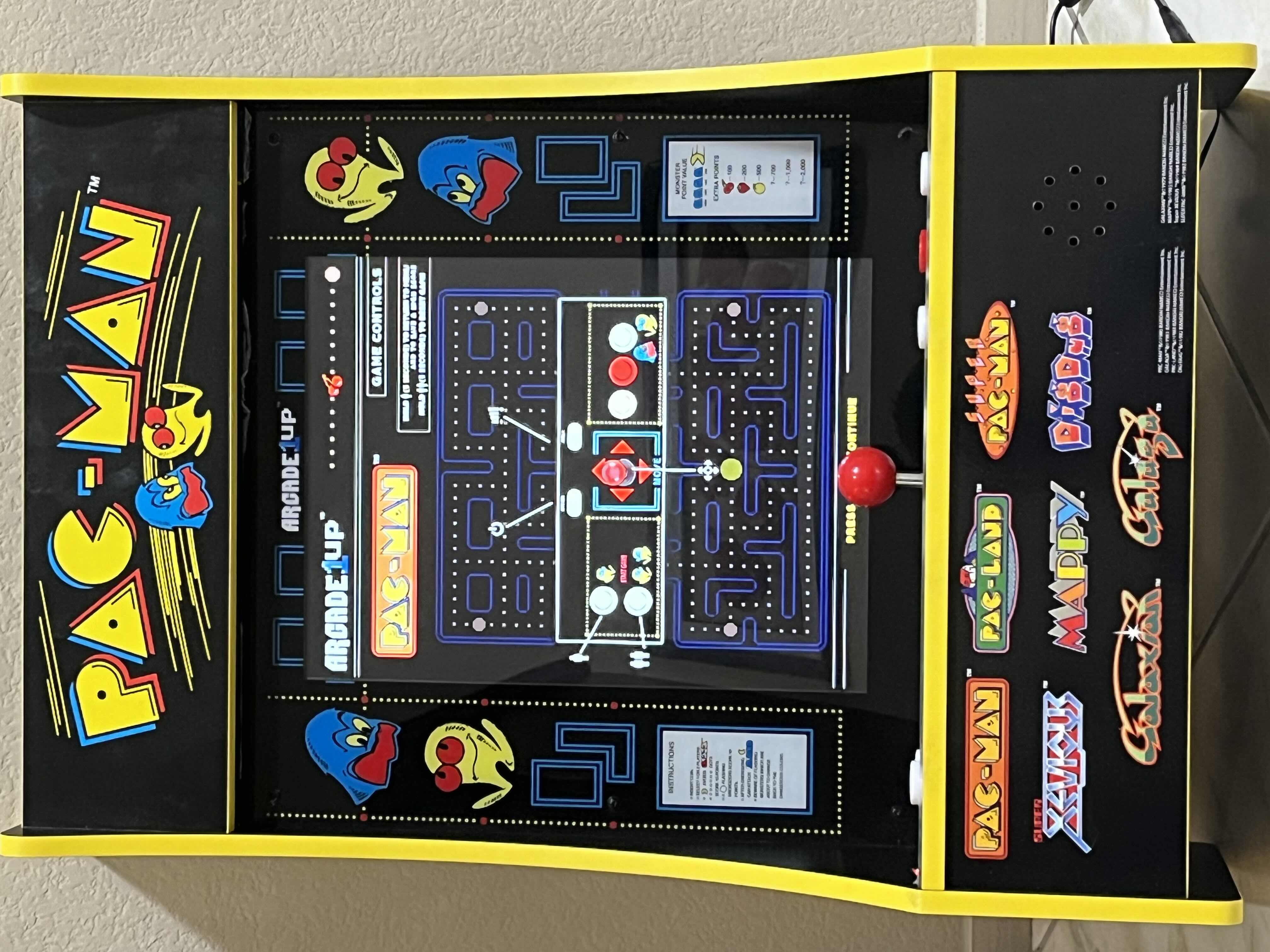 Photo 1 of ARCADE 1 UP PAC-MAN PARTY-CADE 8 IN 1 KIDS MINI 17” SCREEN GAMING MACHINE MODEL 8274 Q4 PACMAN PARTYCADE