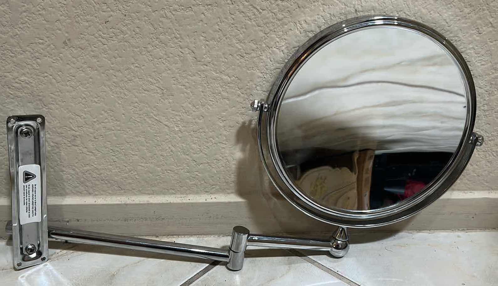 Photo 1 of MAINSTAY WARDROBE MIRROR 13.5” X 49.5” & DANIELLE CREATIONS DOUBLE SIDED WALL MOUNTED MAKEUP MIRROR